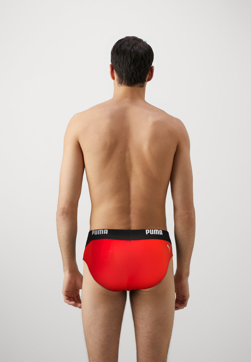 SWIM MEN LOGO BRIEF - Swimming briefs - red