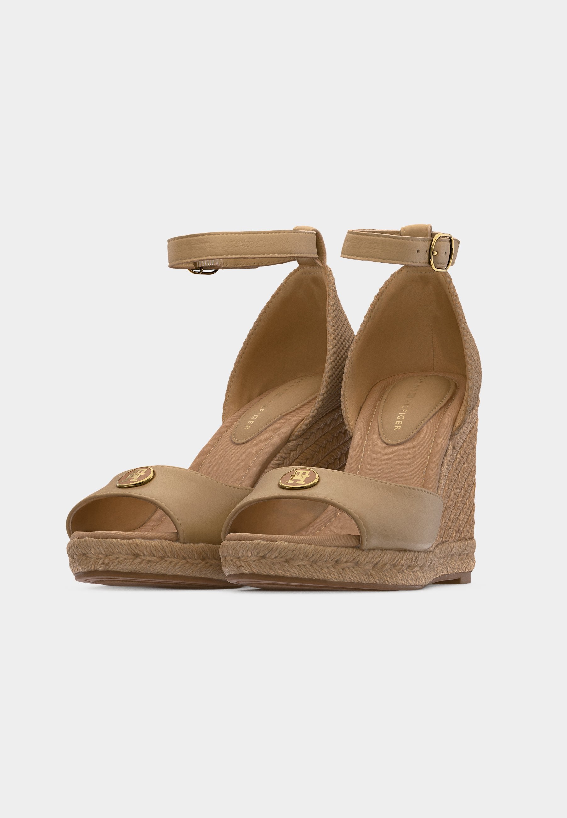 PLATE WEDGE - Platform sandals - desert