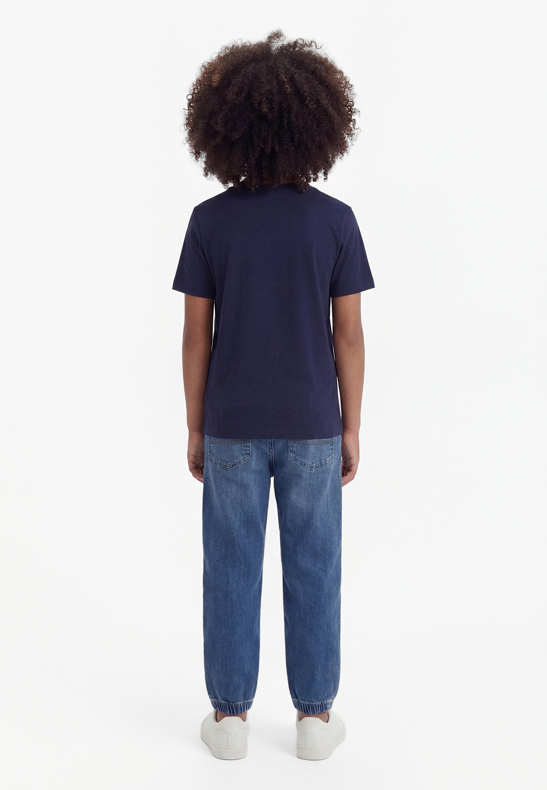 LOGO PRINT TEE - Print T-shirt - tapestry navy