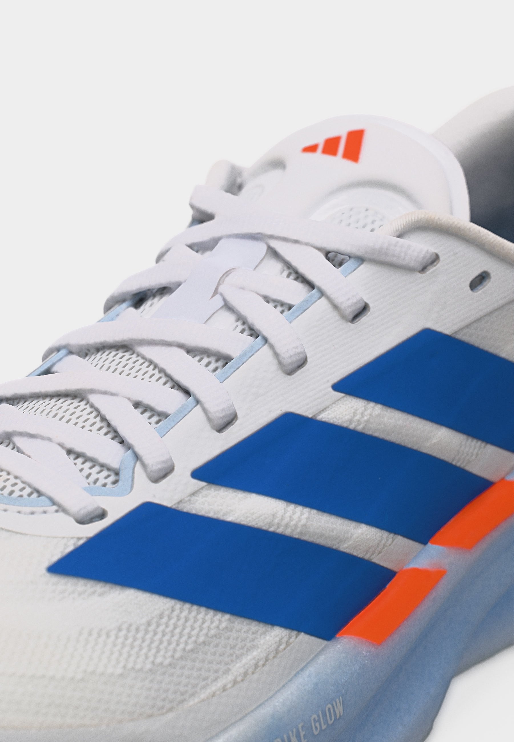 SUPERNOVA GLIDE M - Road running shoes - footwear white/ray blue/lucid orange