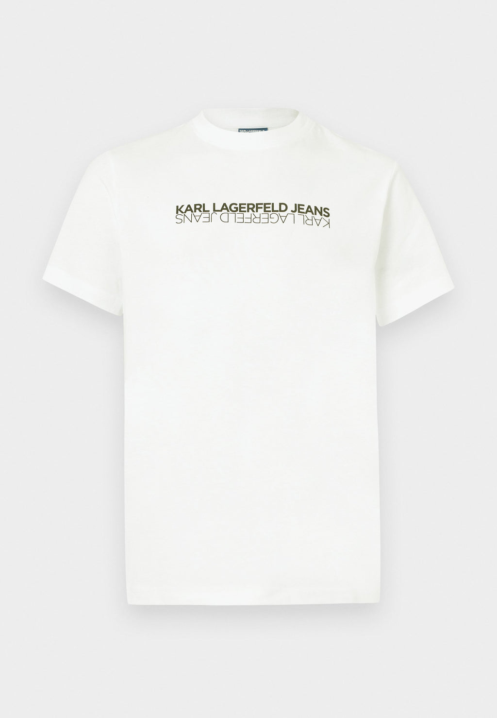 SLIM REFLECTION TEE - Print T-shirt - white