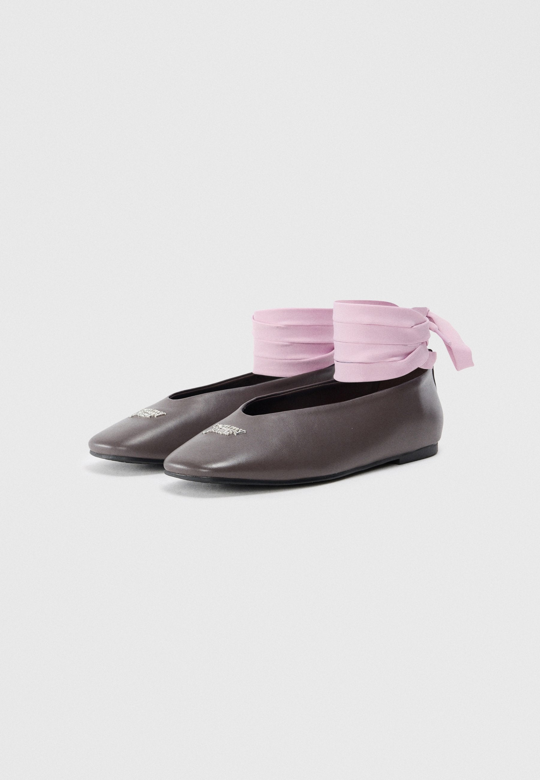 Ballet pumps - black walnut