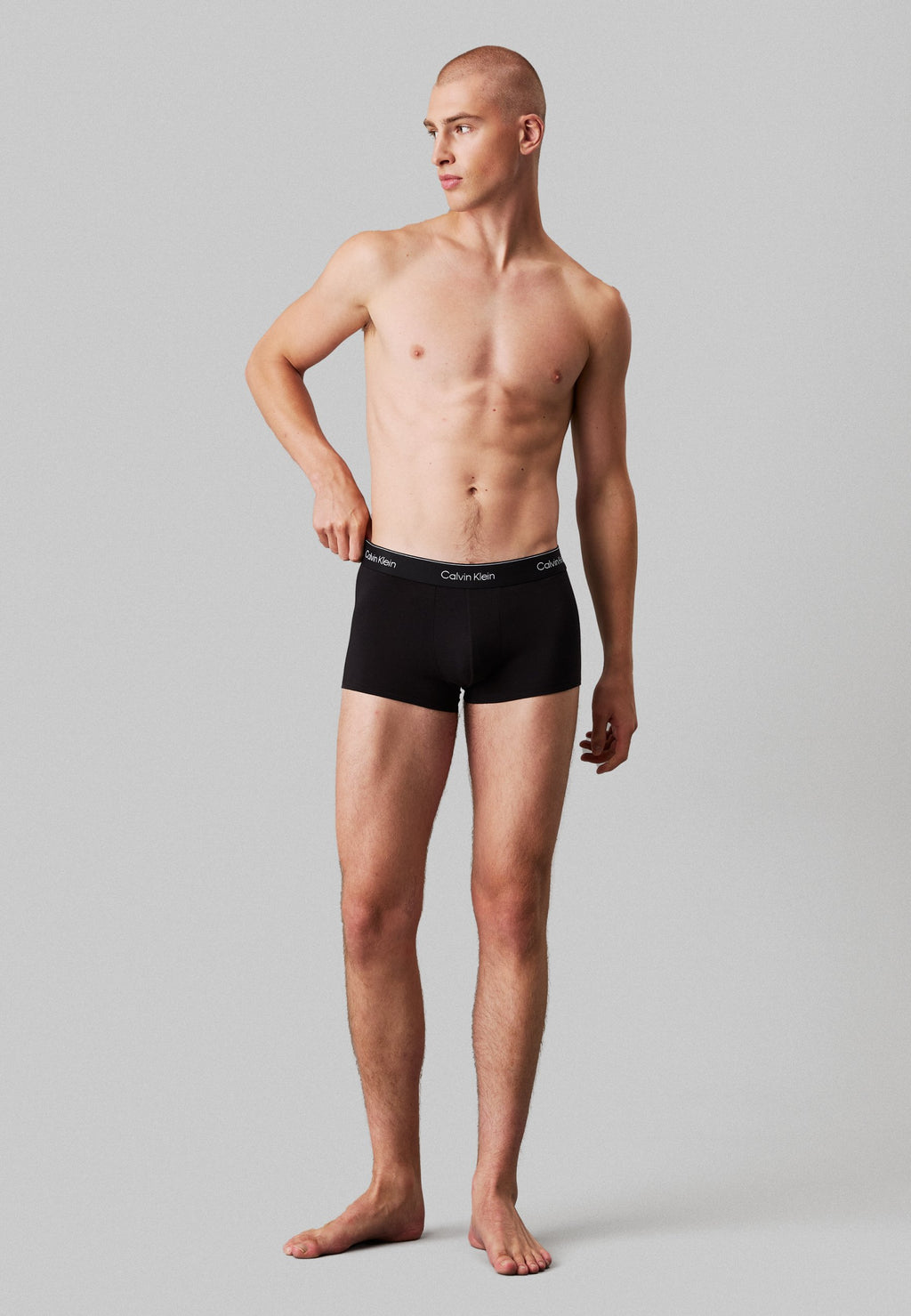 LOW RISE TRUNK ICON COTTON STRETCH 5 PACK - Trunks - black