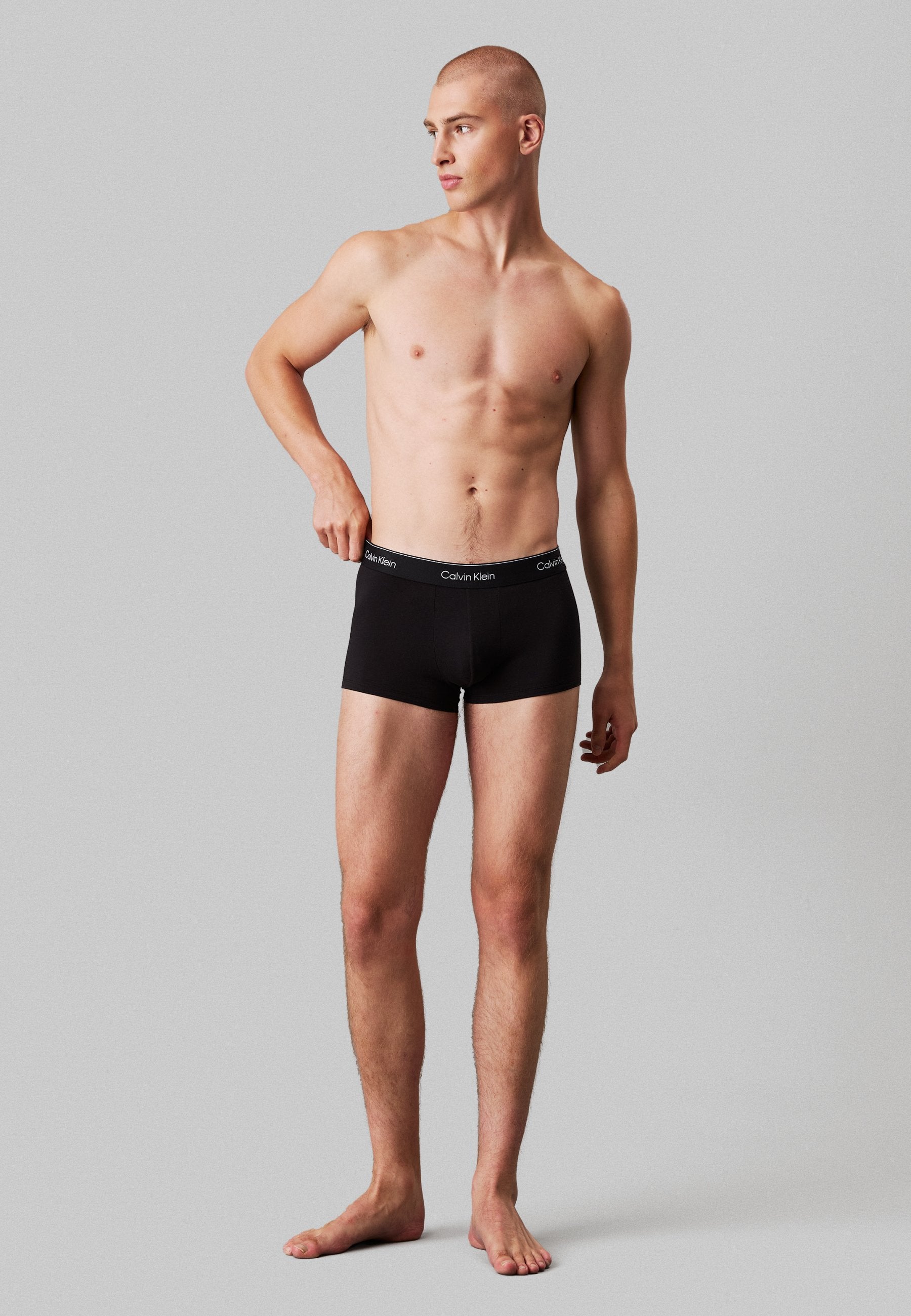 LOW RISE TRUNK ICON COTTON STRETCH 5 PACK - Trunks - black