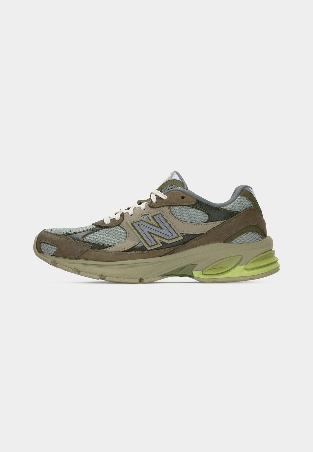 U2010 UNISEX - Baskets - vert discret/citron sec/gris étoile solitaire
