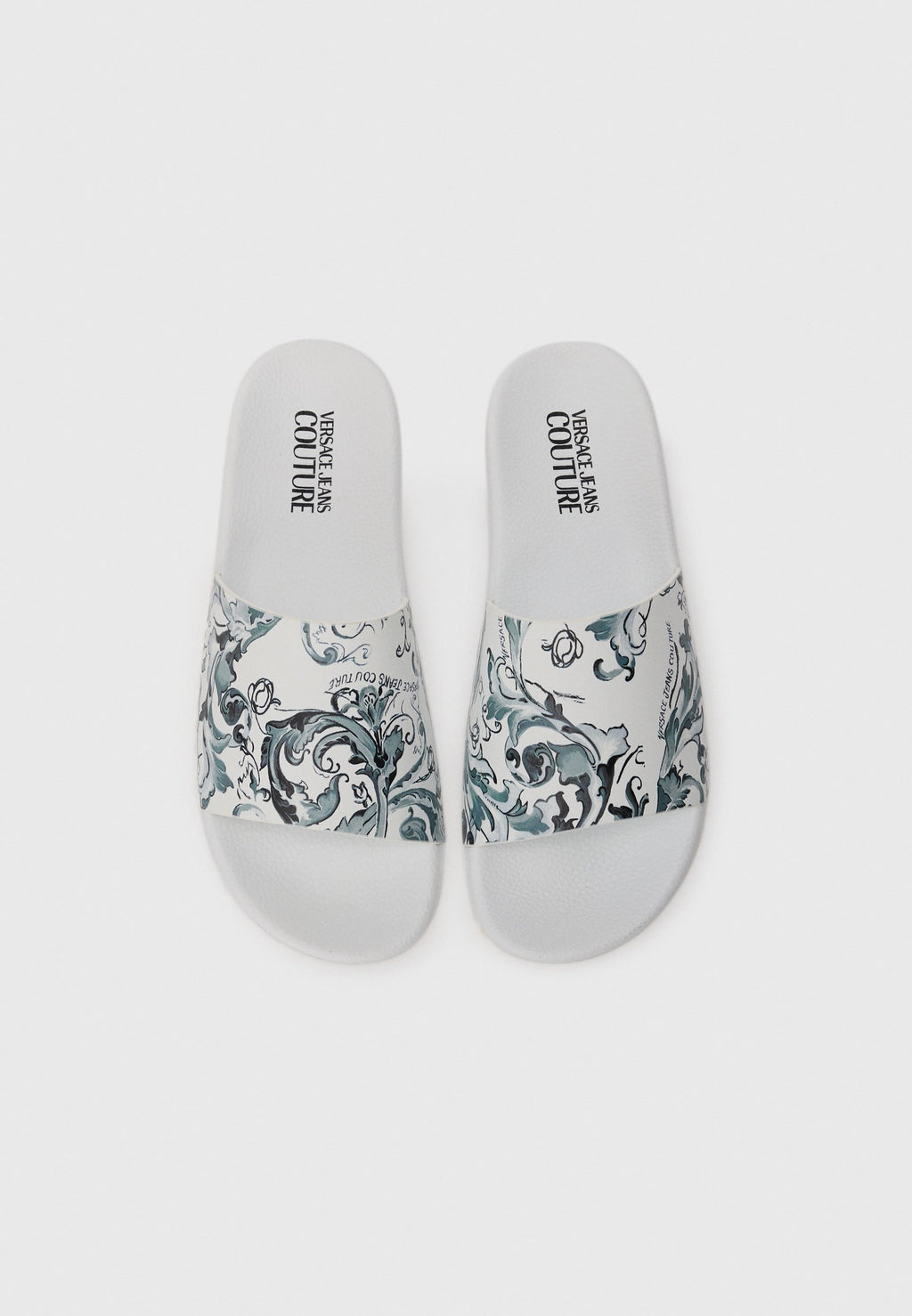 Pool slides - white/multi-coloured