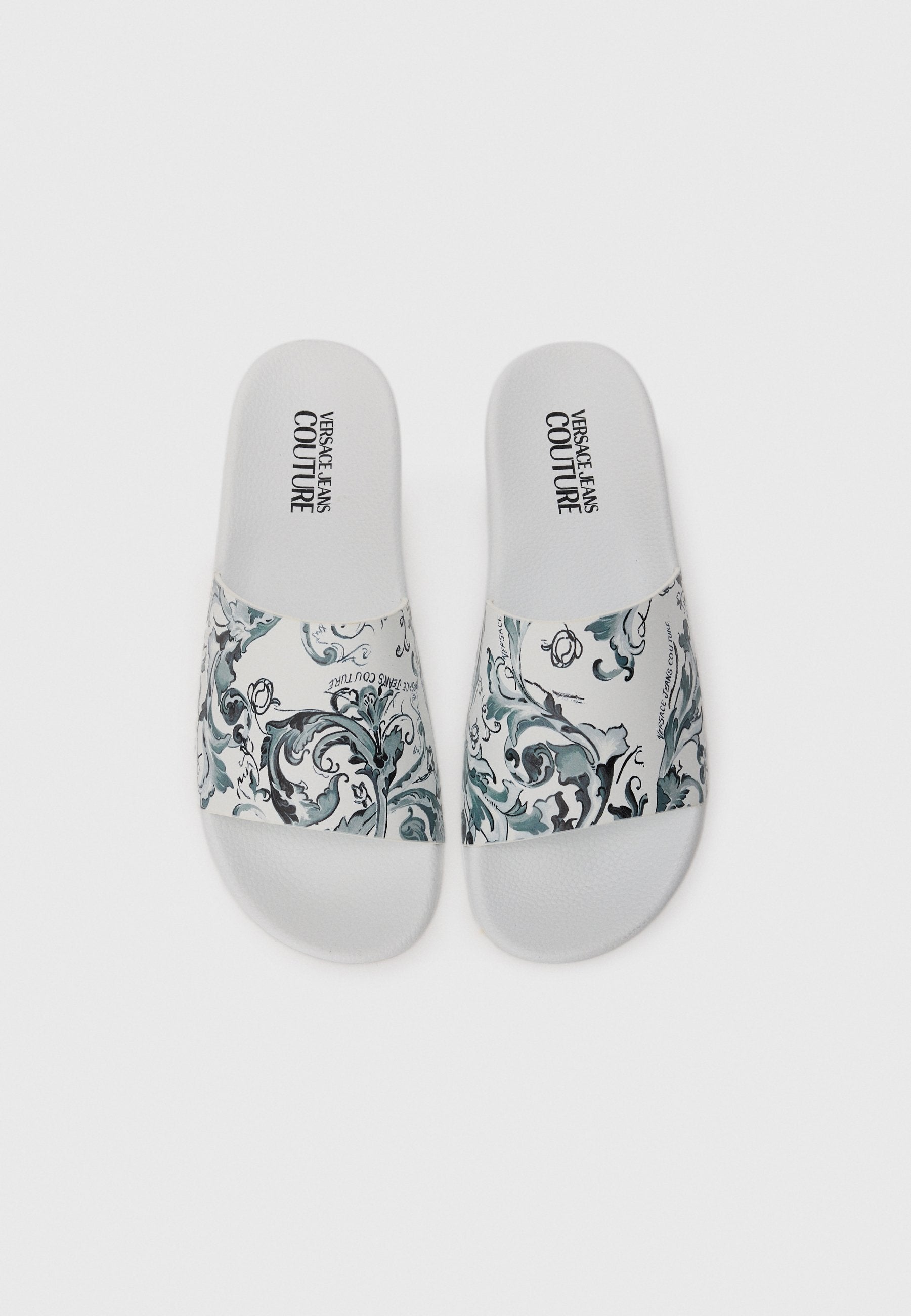 Pool slides - white/multi-coloured