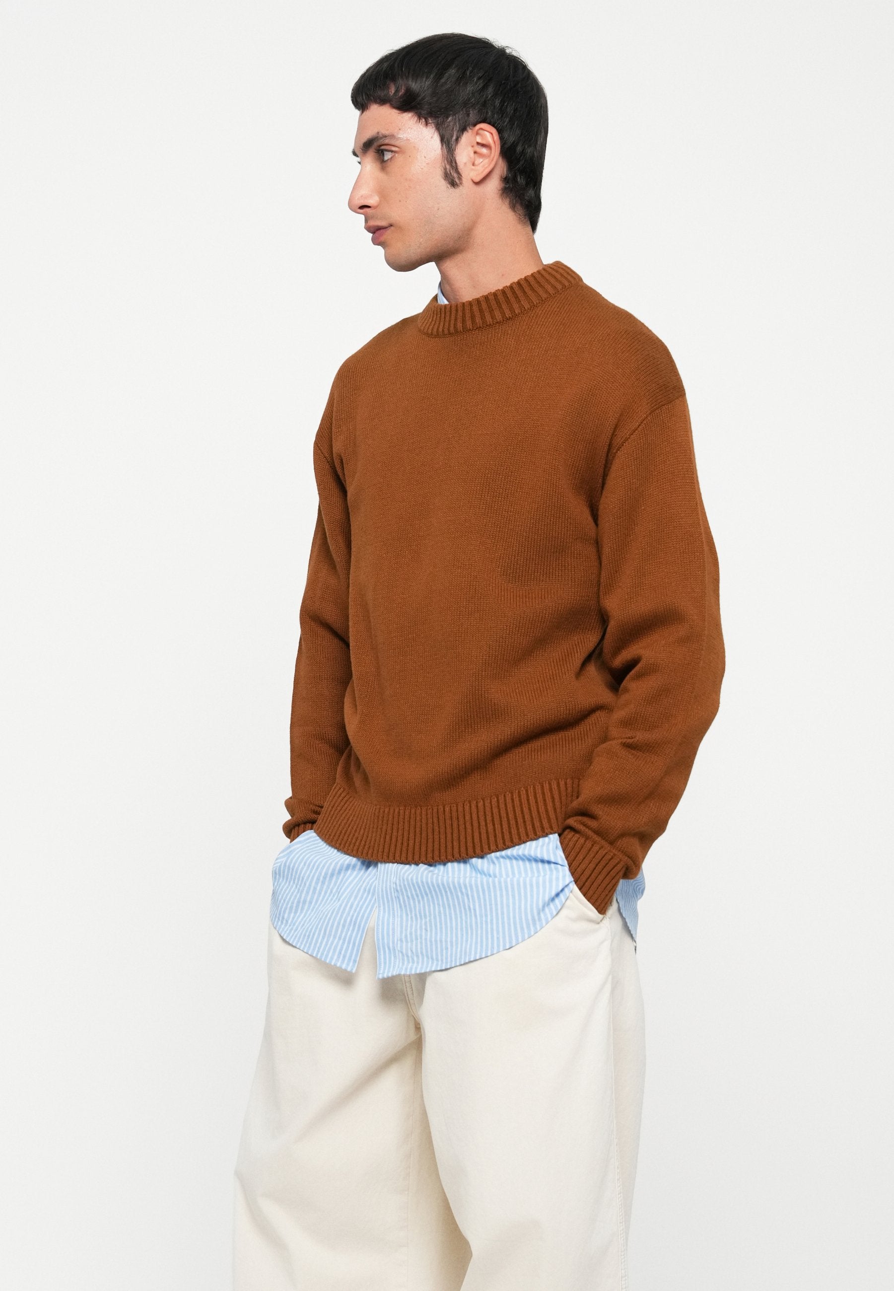 Knitted Plain Knitted - Jumper - monks robe