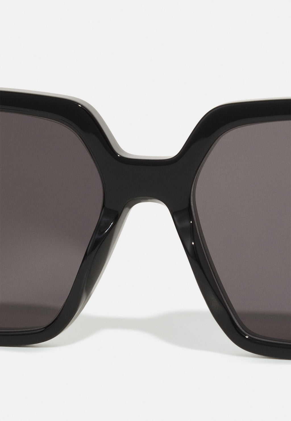 GG OVERSIZED SQUARE ACETATE SUNGLASSES - Sunglasses - black/grey