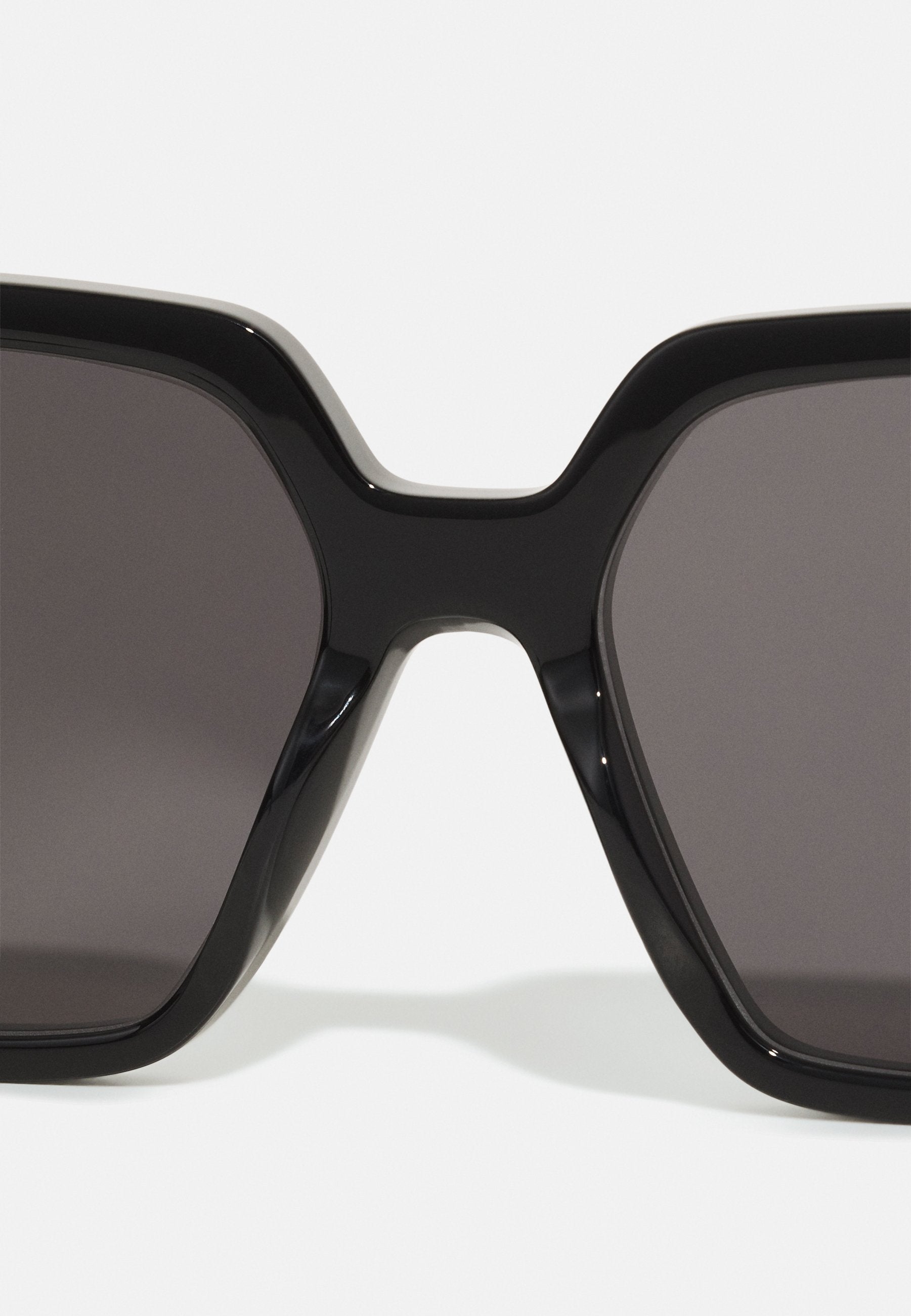 GG OVERSIZED SQUARE ACETATE SUNGLASSES - Sunglasses - black/grey