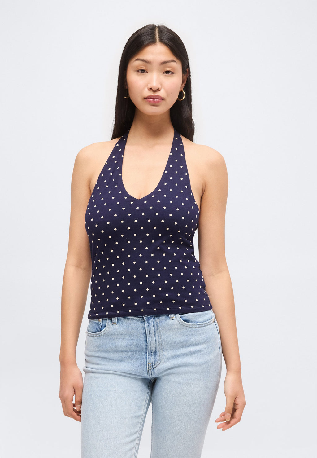 HALTER TANK - Top - navy