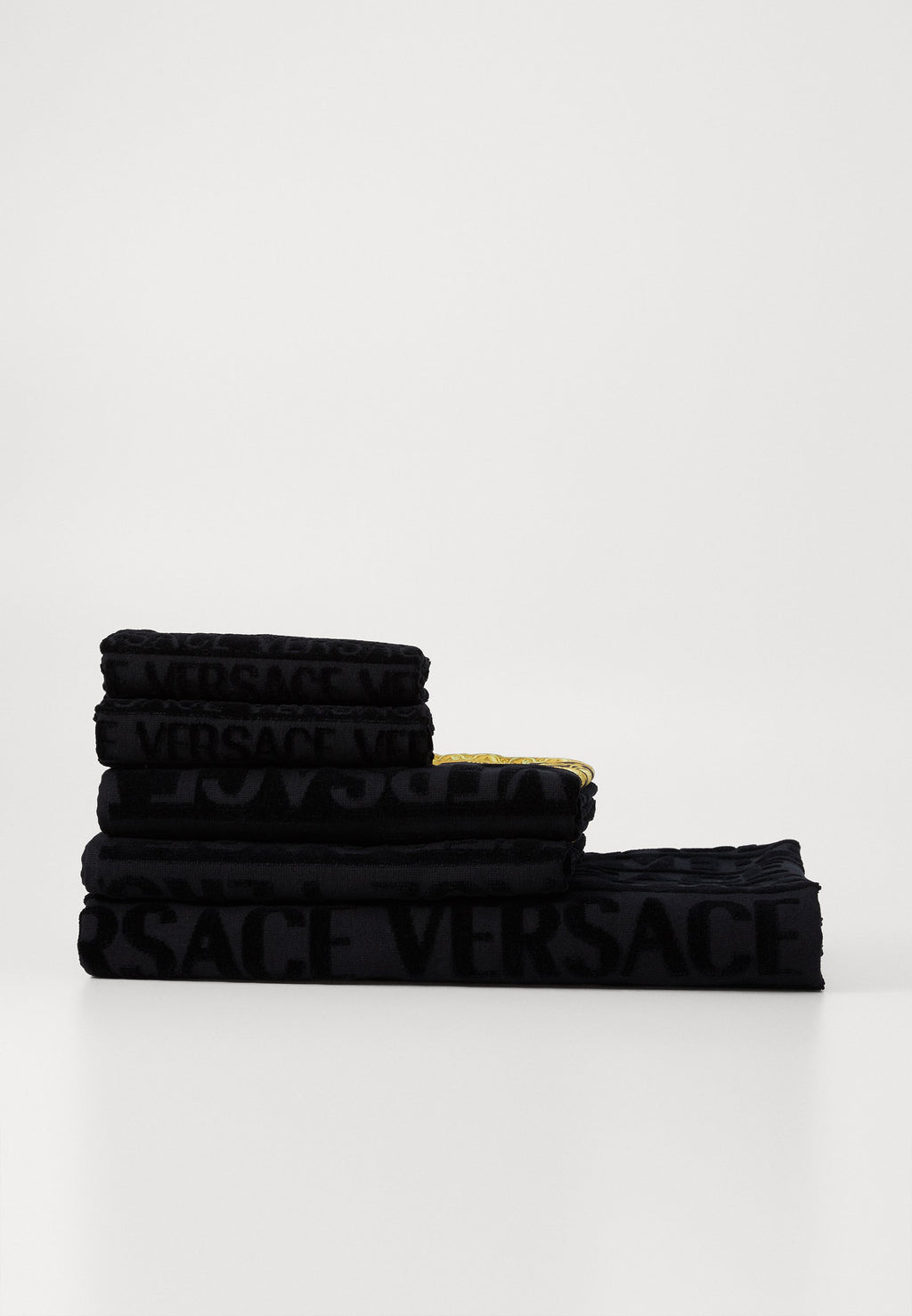 BATH 5 PIECES I HEART BAROQUE - Towel set - black