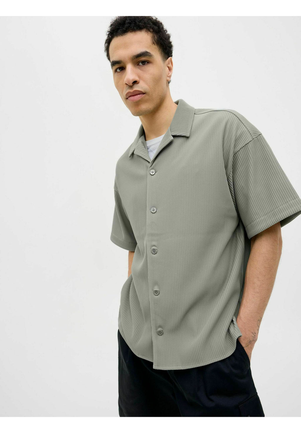 Wide Fit - Shirt - shadow
