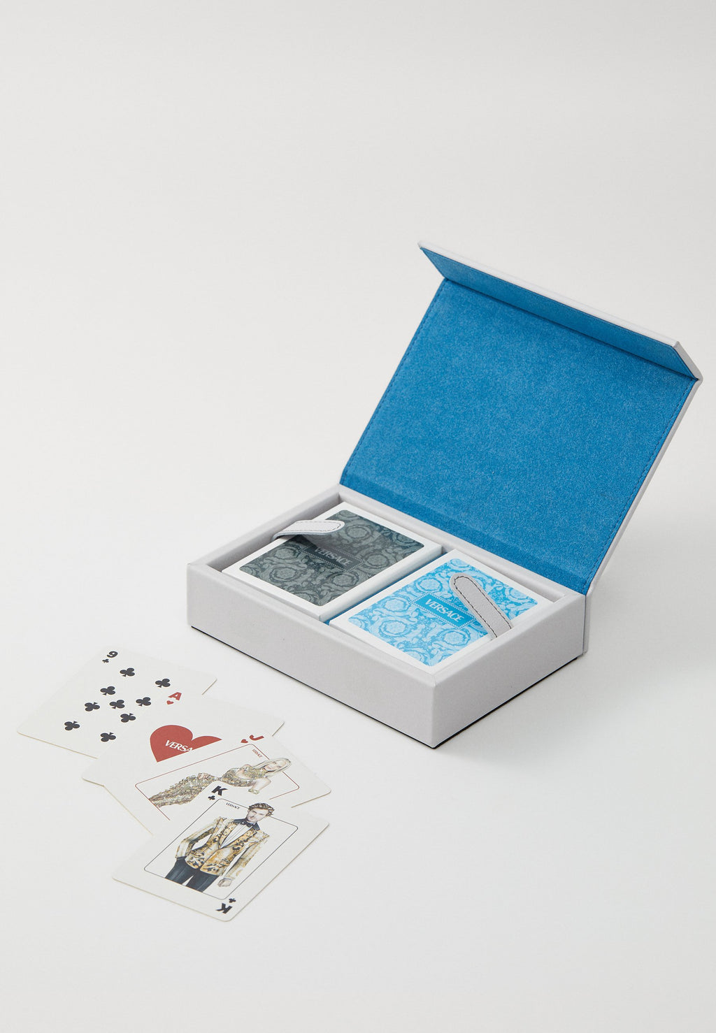 PLAYING CARDS AND BOX BAROCCO - Other accessories - silver-coloured