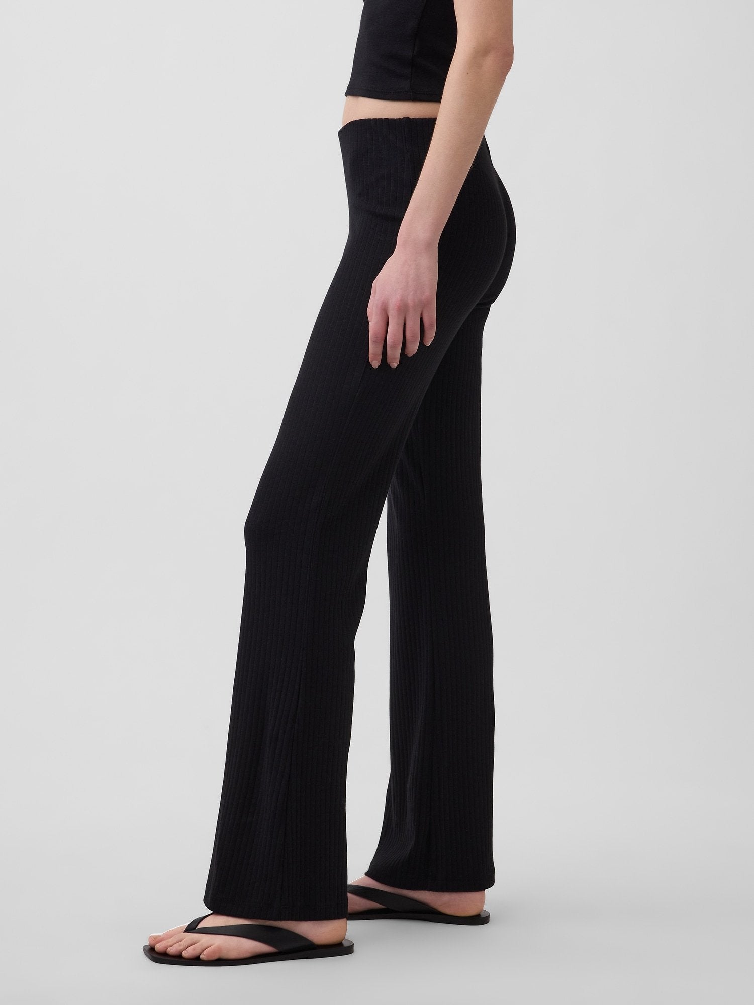 MOD WIDE FLARE - Trousers - black