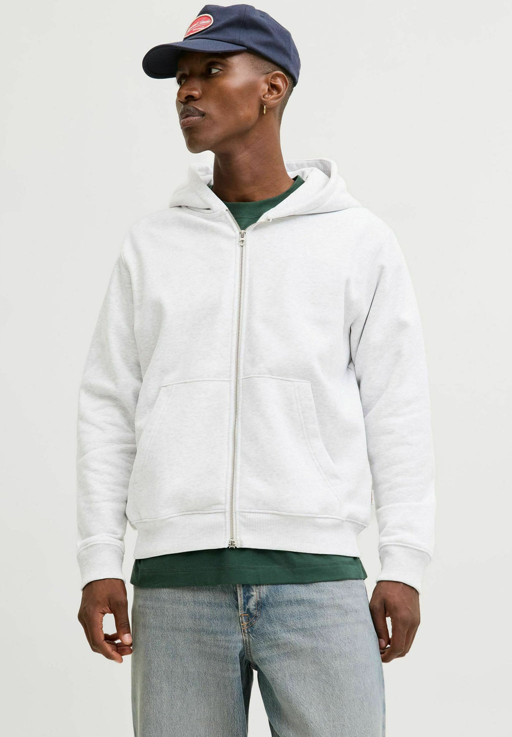 Zip Zip - Zip-up sweatshirt - bright white