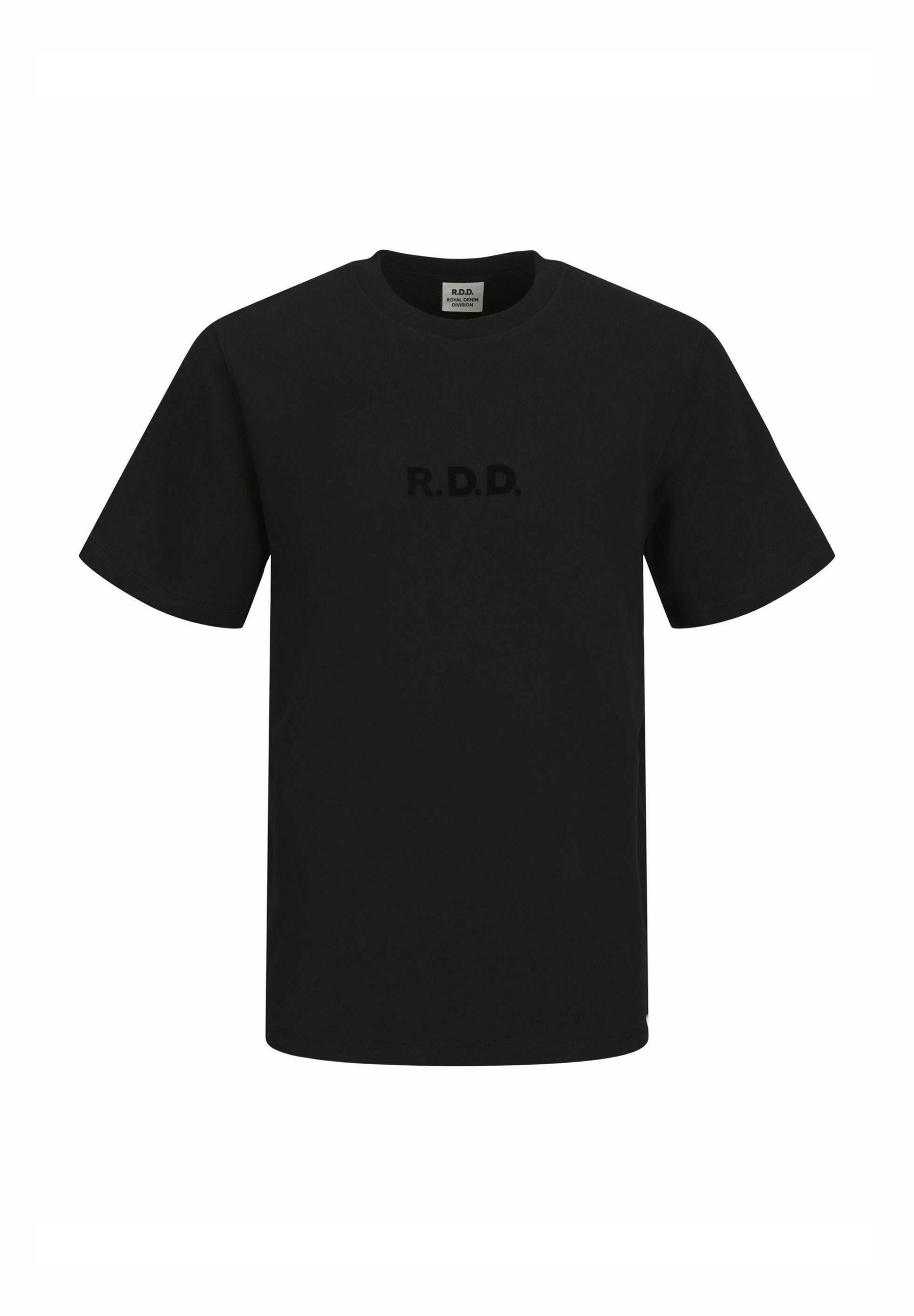 T-SHIRT RDD GEDRUCKT RUNDHALS T-SHIRT - Basic T-shirt - black