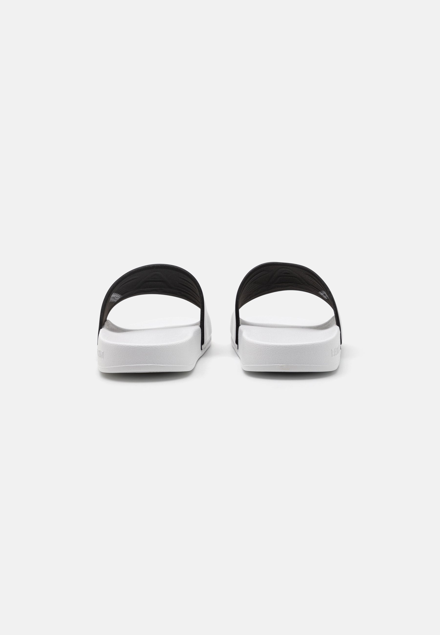 UNISEX - Pool slides - black/white