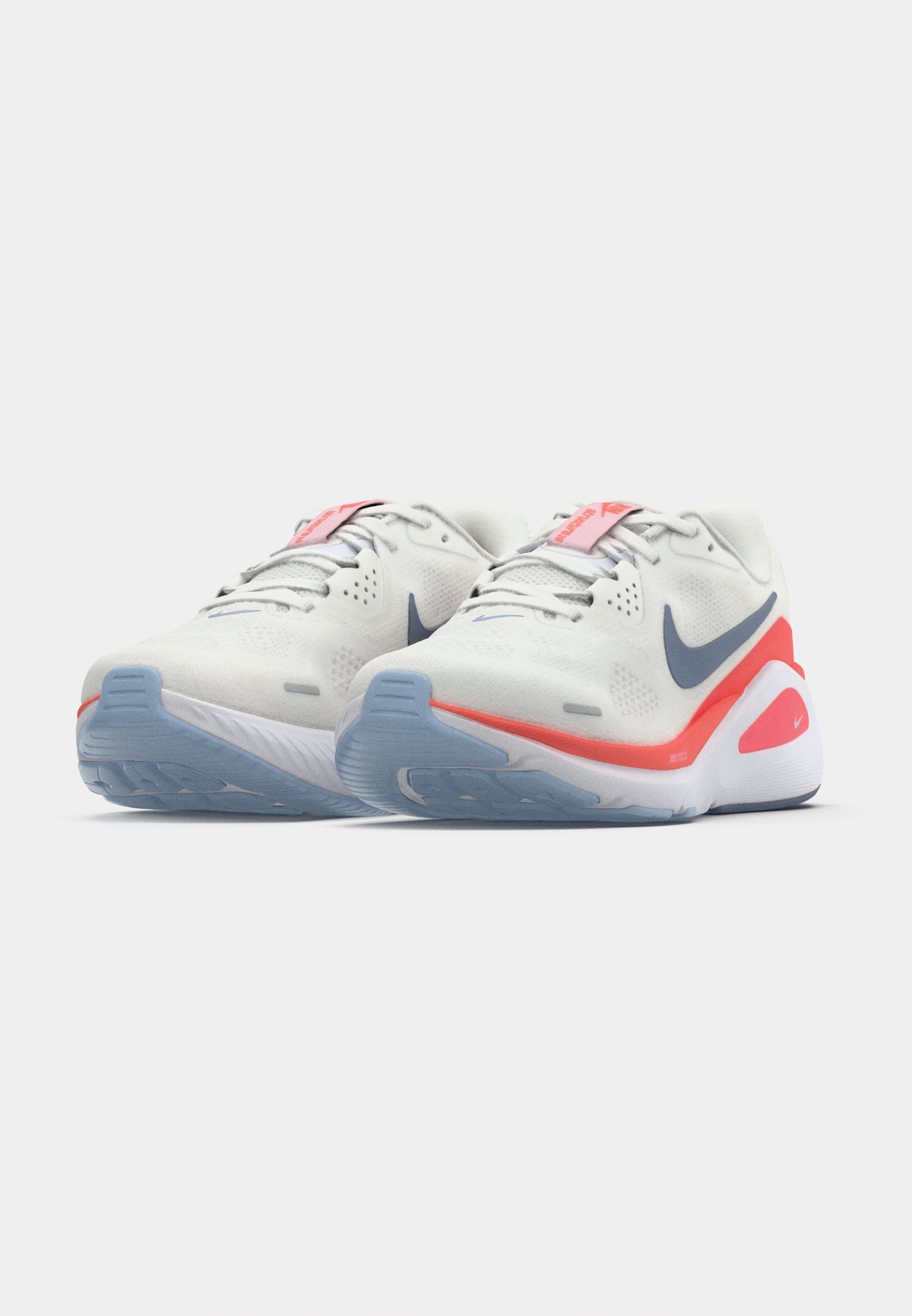 W NIKE STRUCTURE 26 - Road running shoes - white/ashen slate/hot lava/hydrogen blue