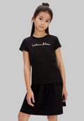 SCRIPT LOGO SLIM - Print T-shirt - black