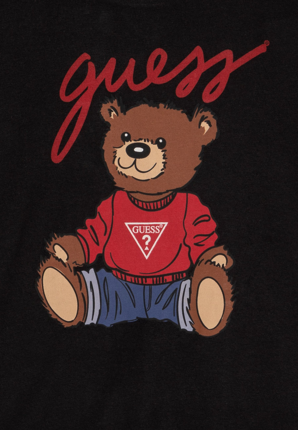 JUNIOR BEAR UNISEX - Print T-shirt - jet black a996