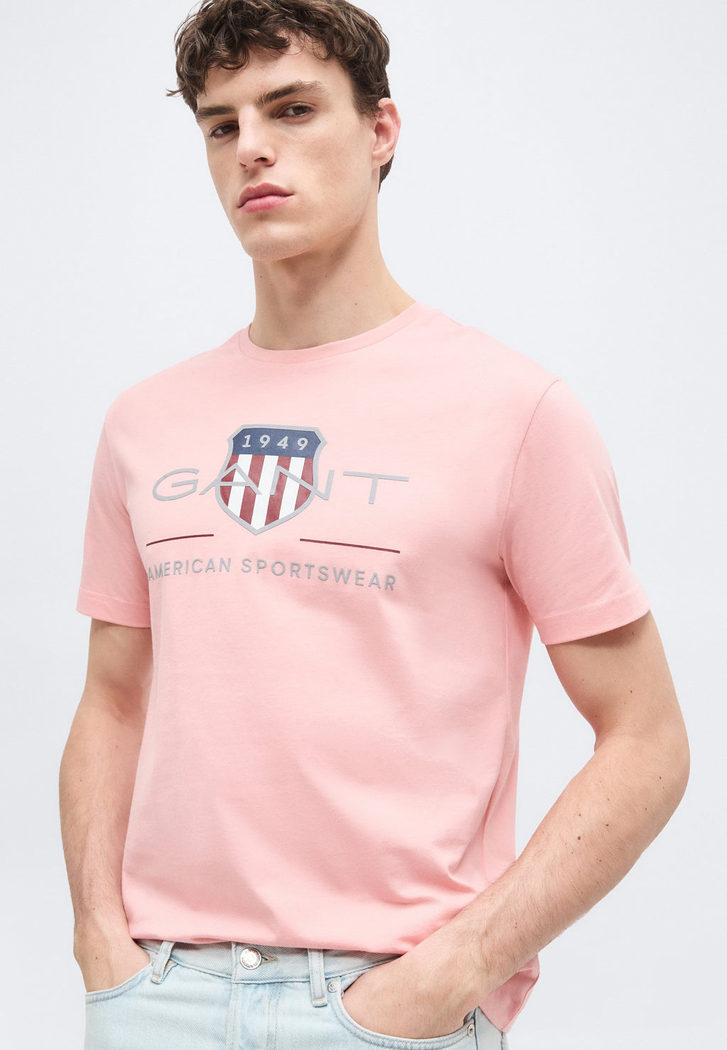 REG ARCHIVE SHIELD SS T-SHIRT - Print T-shirt - bubbelgum pink