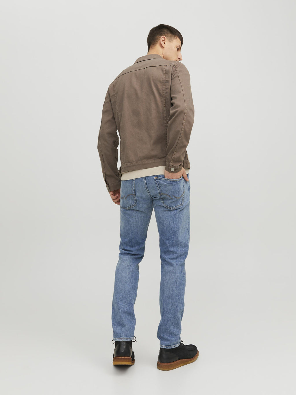 Coupe ajustée JJIMIKE JJORIGINAL SBD 555 NOOS - Jean droit - denim bleu