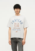 JORMENTON TYPO FRONT TEE CREW NECK - Print T-shirt - snow white