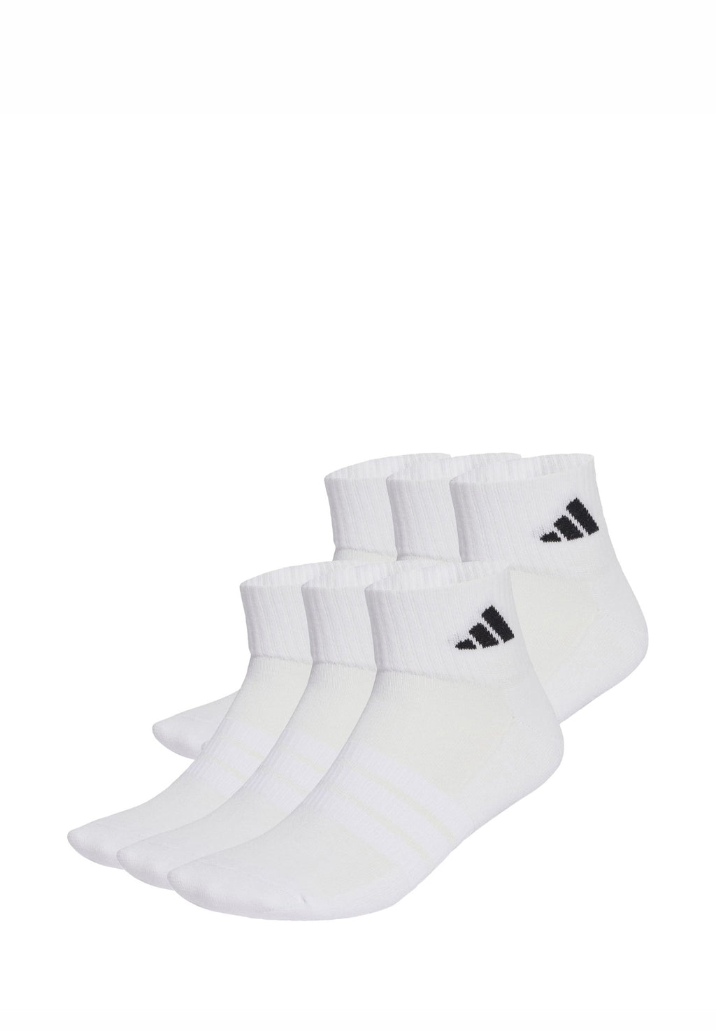 CUSHIONED ESSENTIALS ANKLE UNISEX 6 PACK - Sports socks - white/white/black