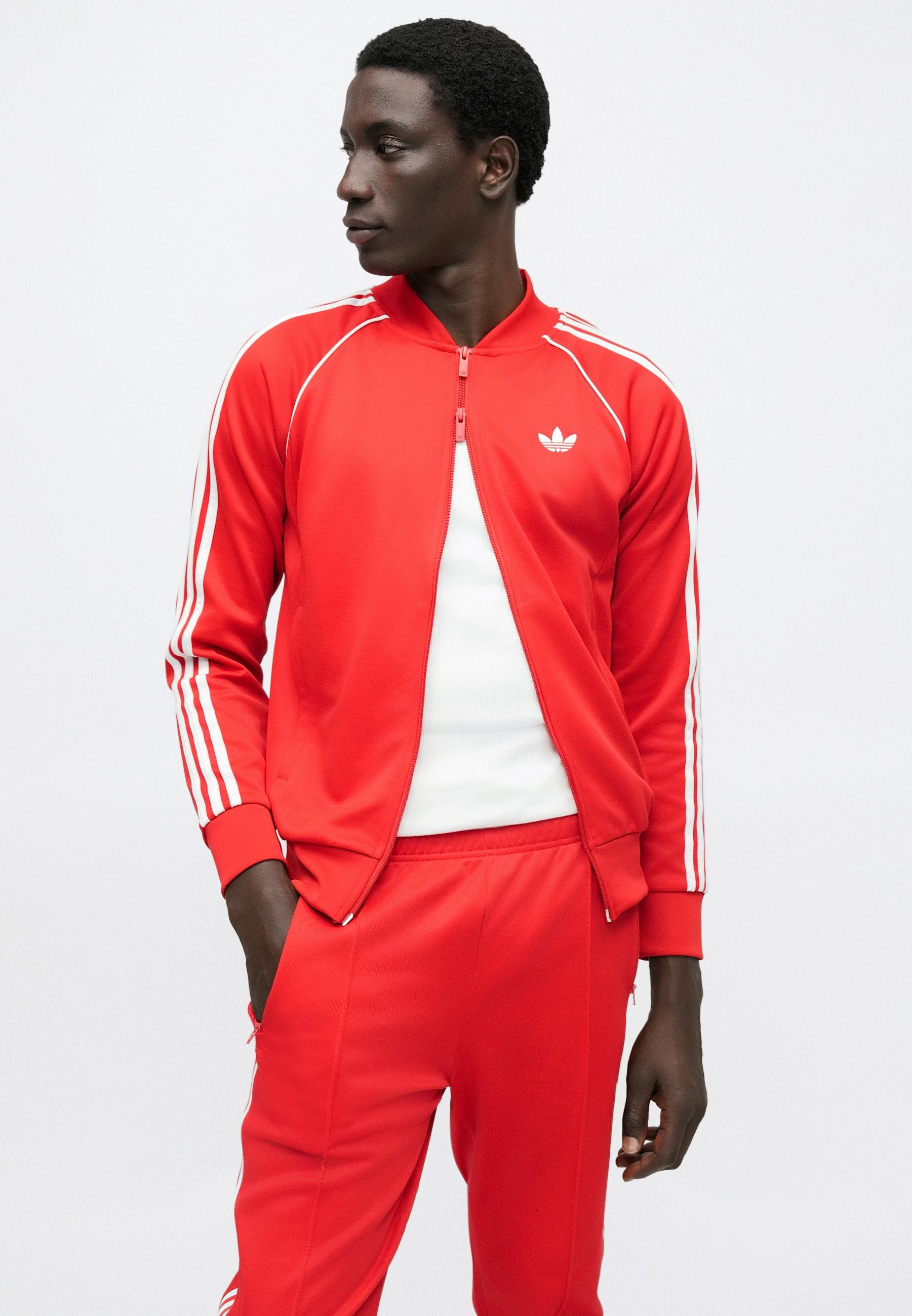SST TT - Blouson aviateur - Better Scarlet/Blanc