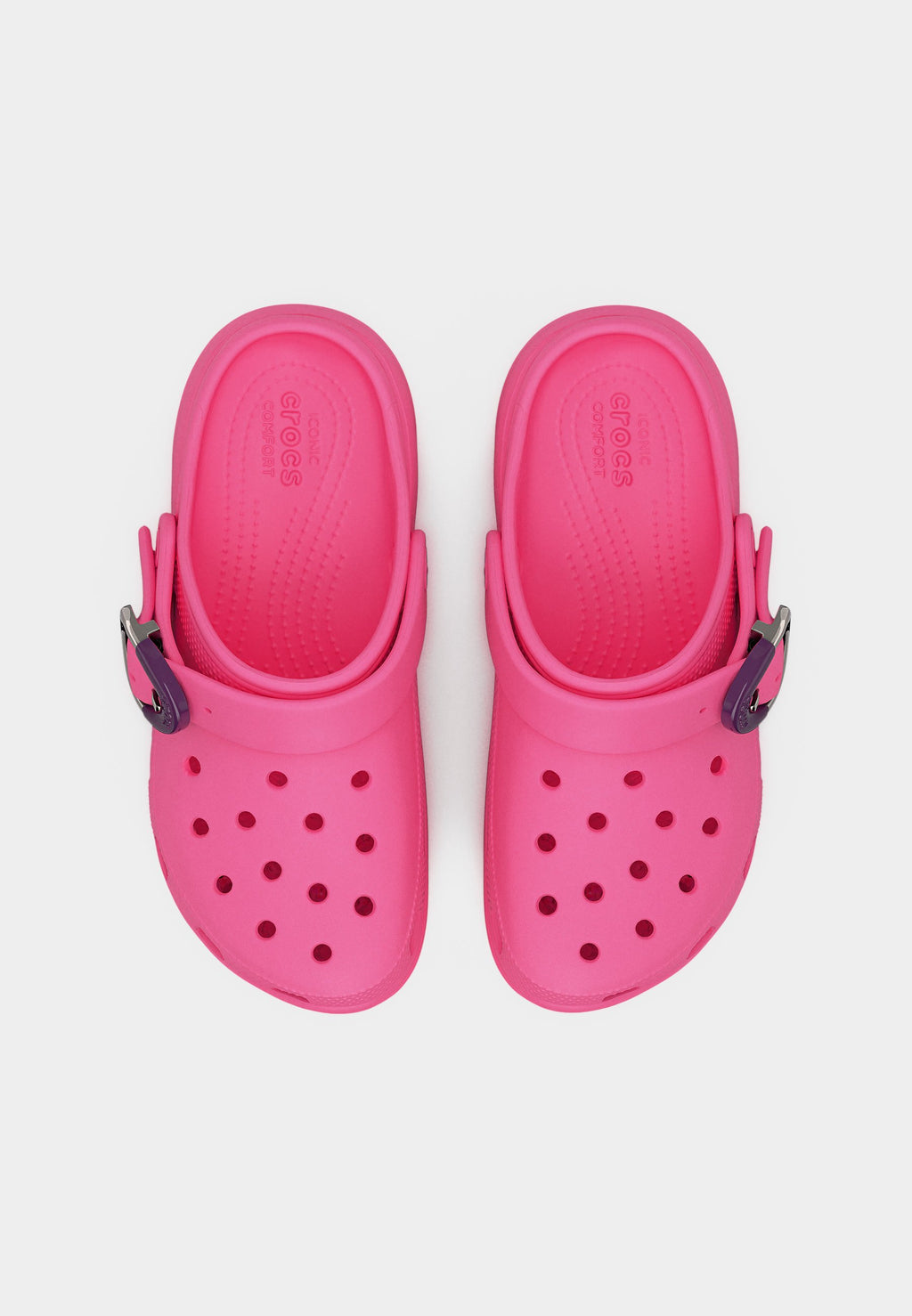 CLASSIC PLATFORM BUCKLE - Mules - pink lemonade