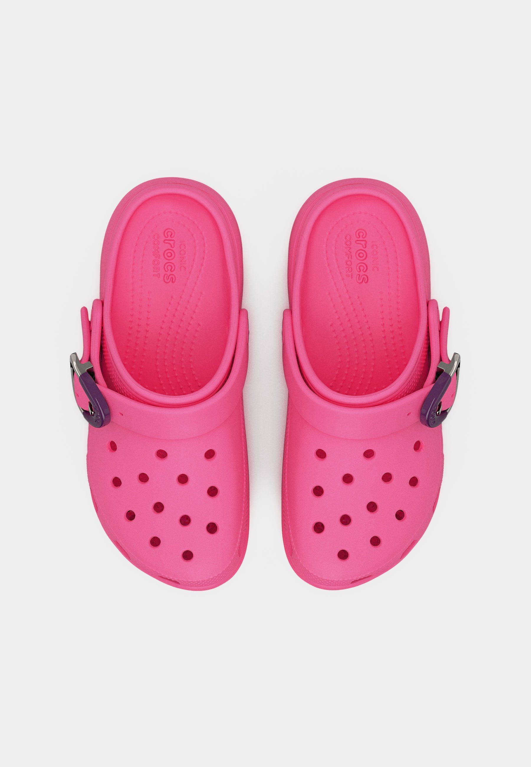 CLASSIC PLATFORM BUCKLE - Mules - pink lemonade