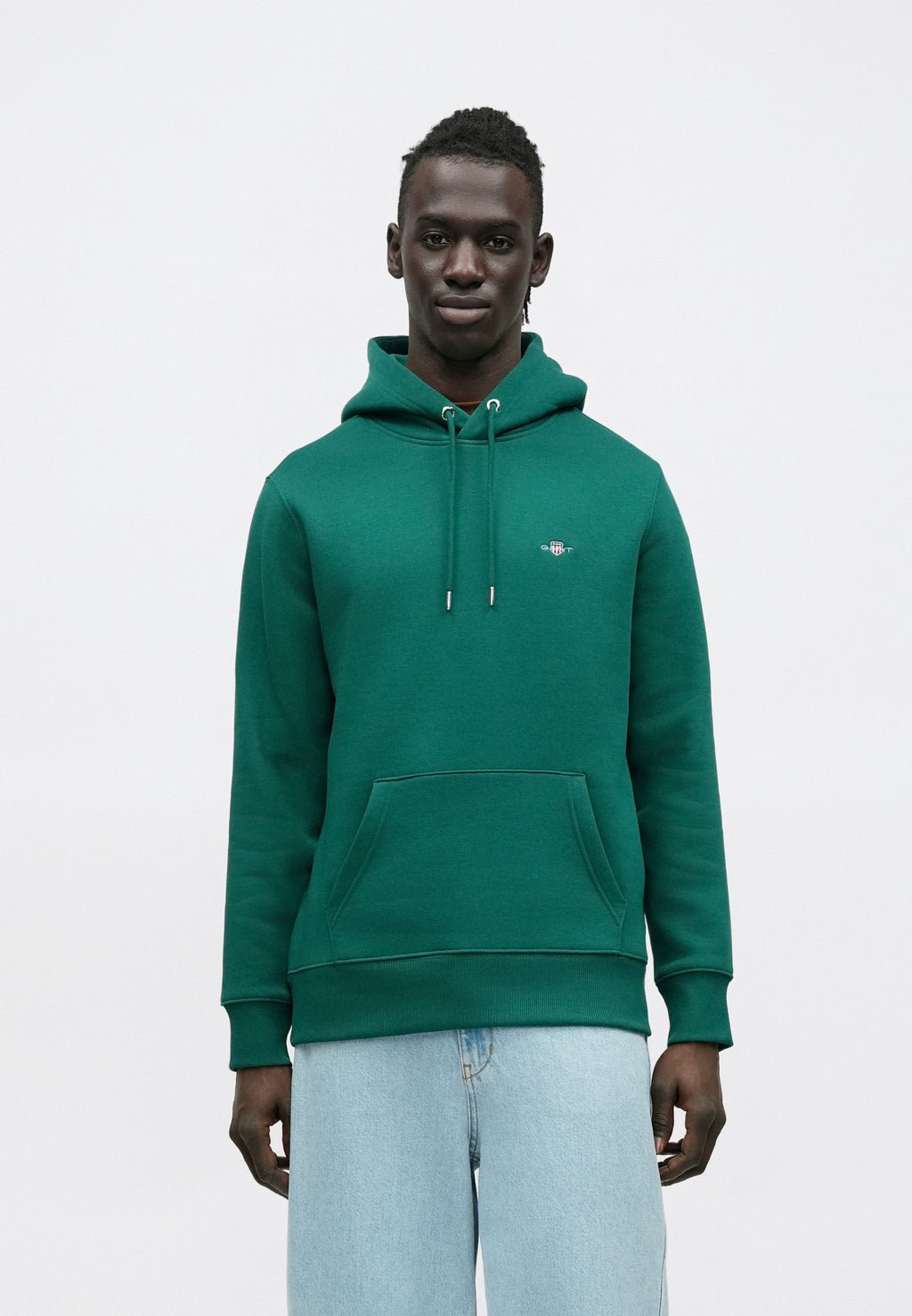 Hoodie - deep forest green