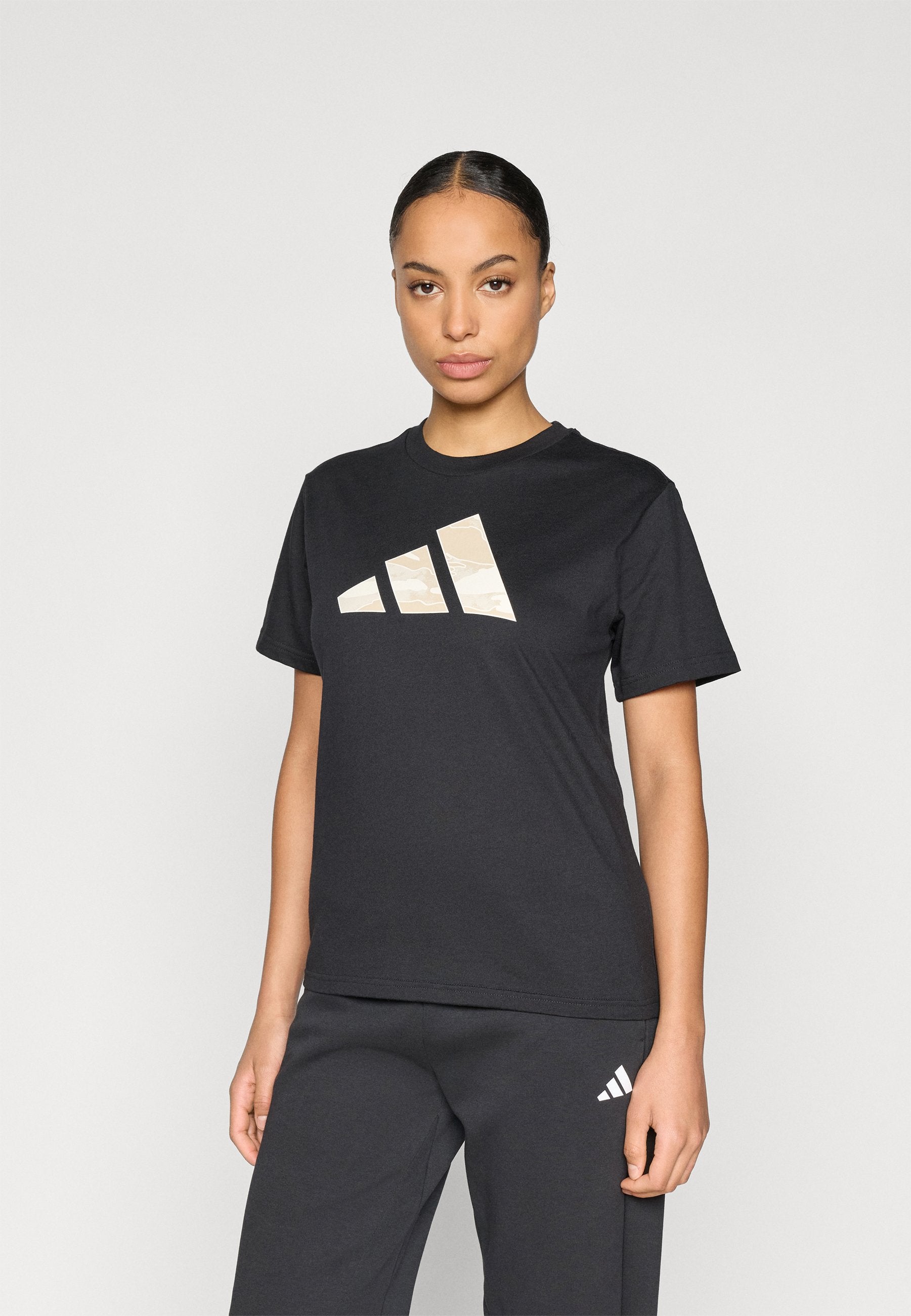 Print T-shirt - black