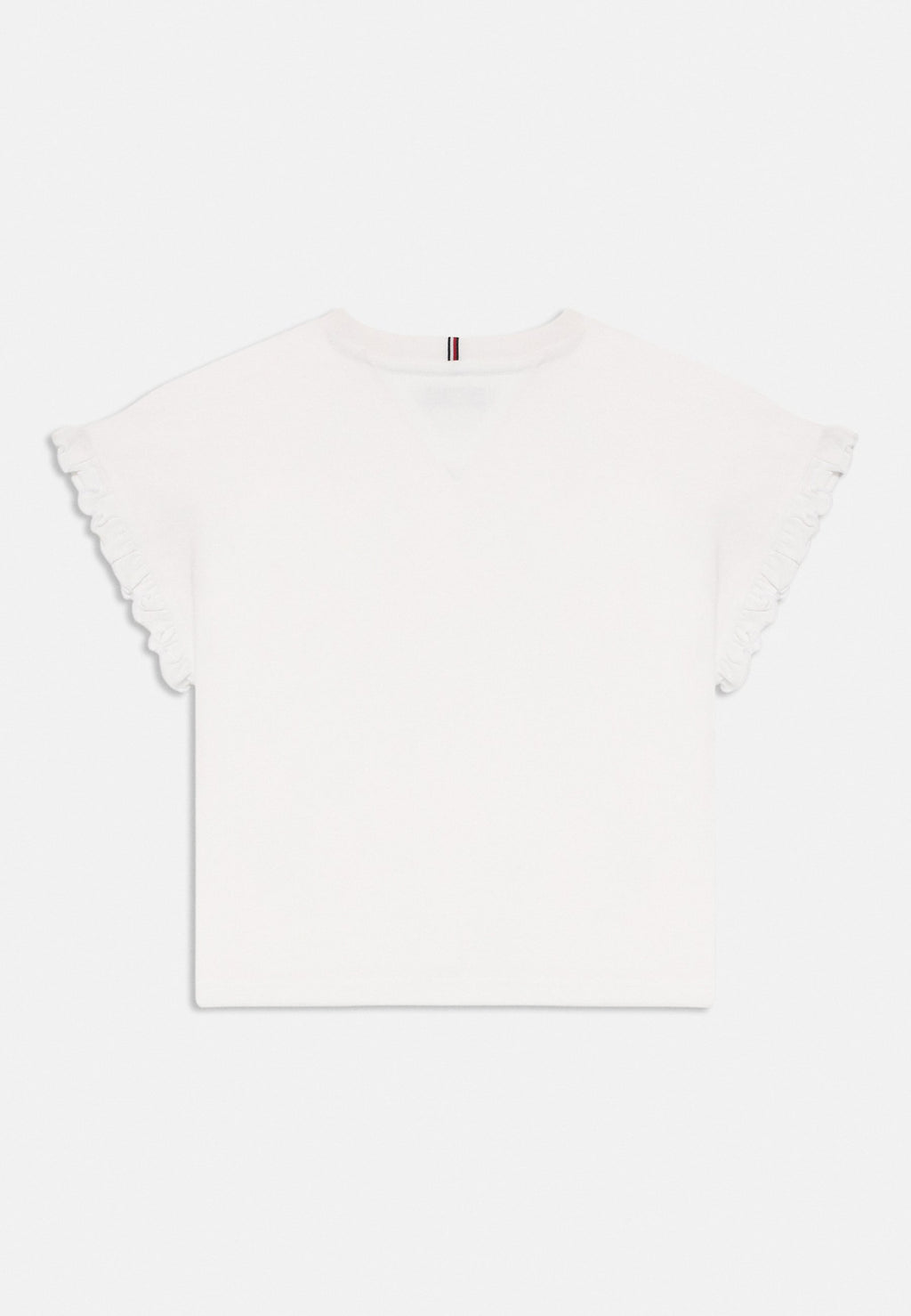 ESSENTIAL RUFFLE CUFF RELAXED TOP - Basic T-shirt - white