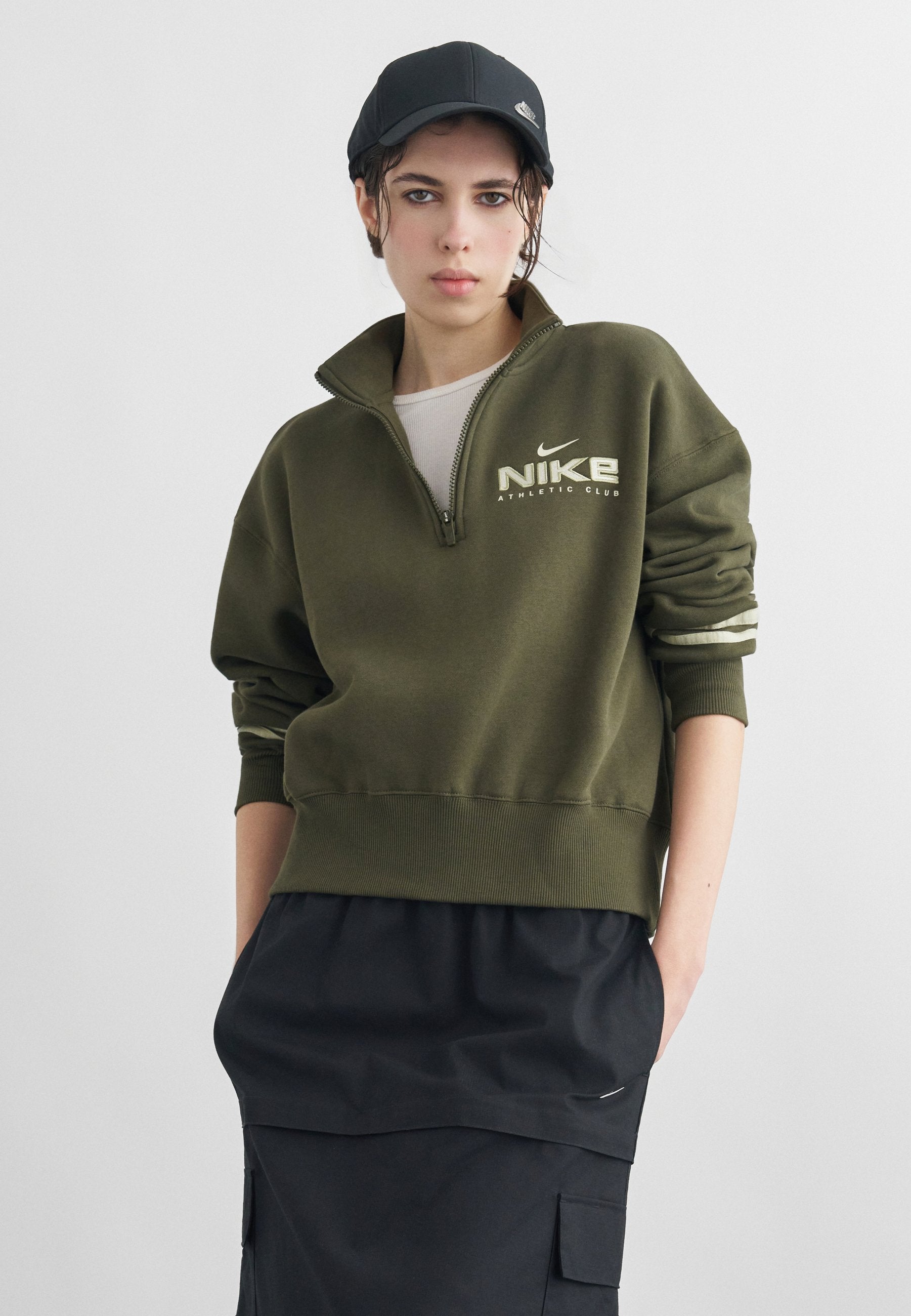 Sweatshirt - khaki