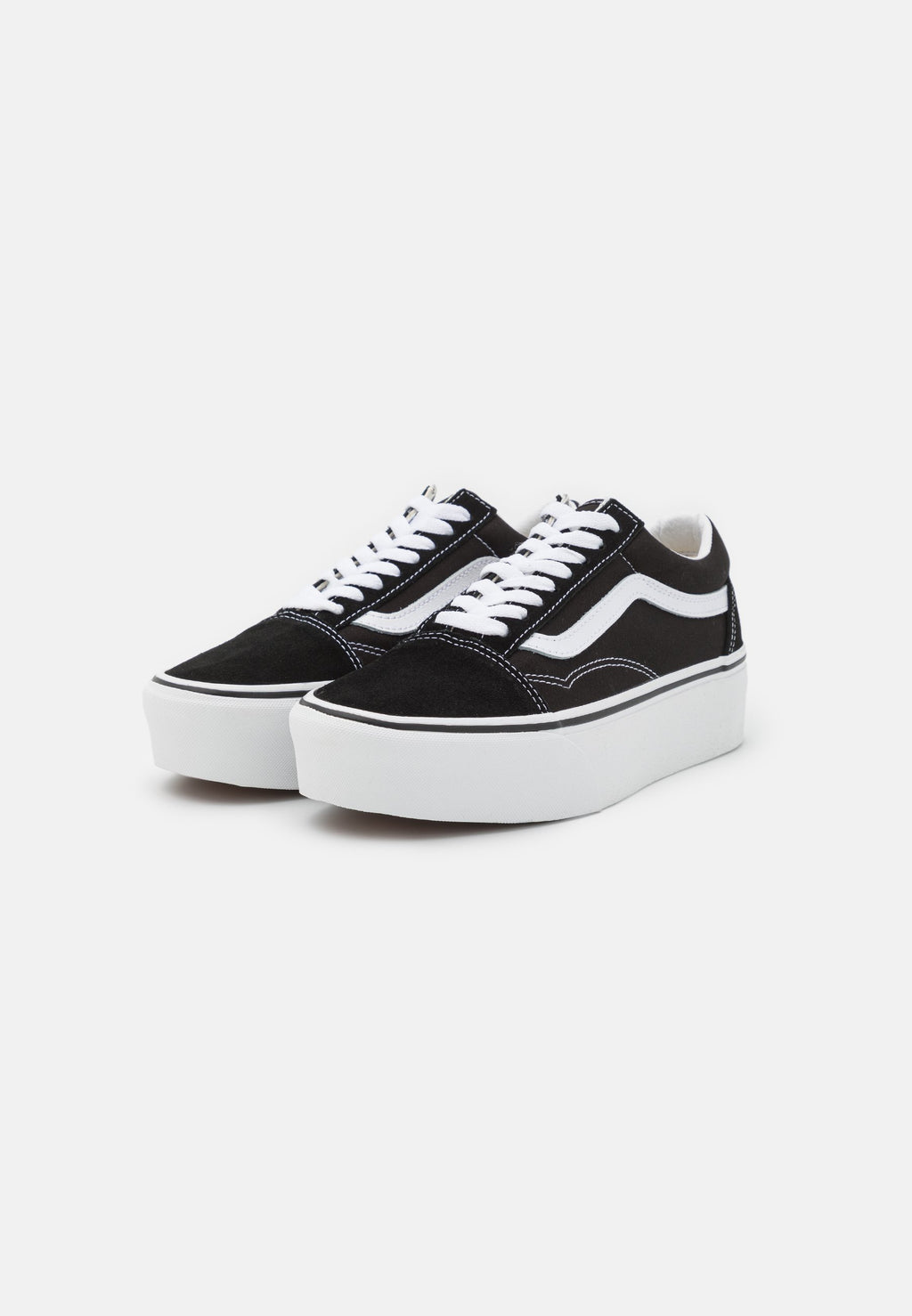 UA OLD SKOOL STACKFORM - Spor ayakkabı - black/true white