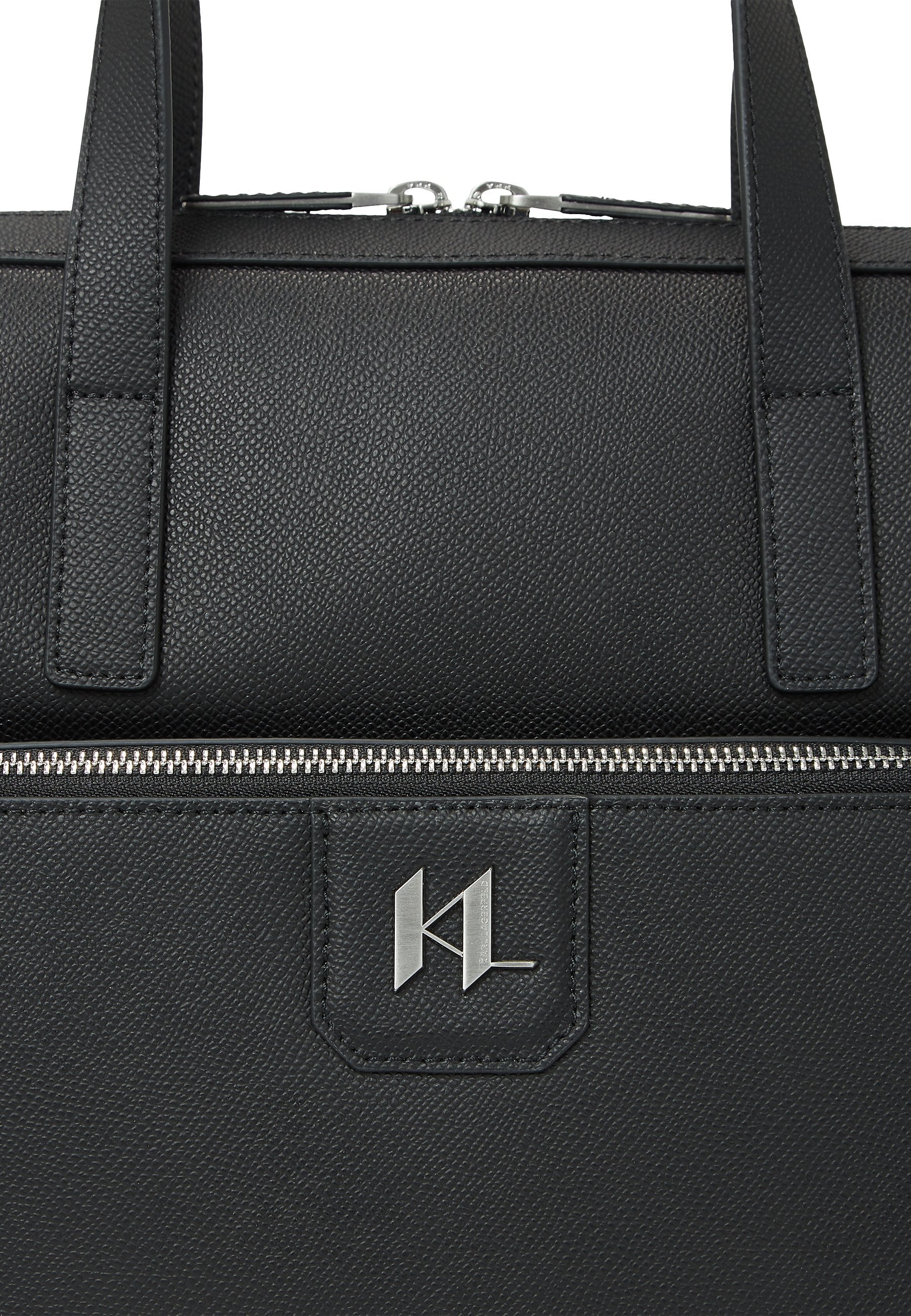 MONOGRAM BRIEFCASE - Briefcase - black