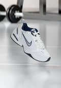 AIR MONARCH IV - Training shoe - white/metallic silver-coloured/midnight navy
