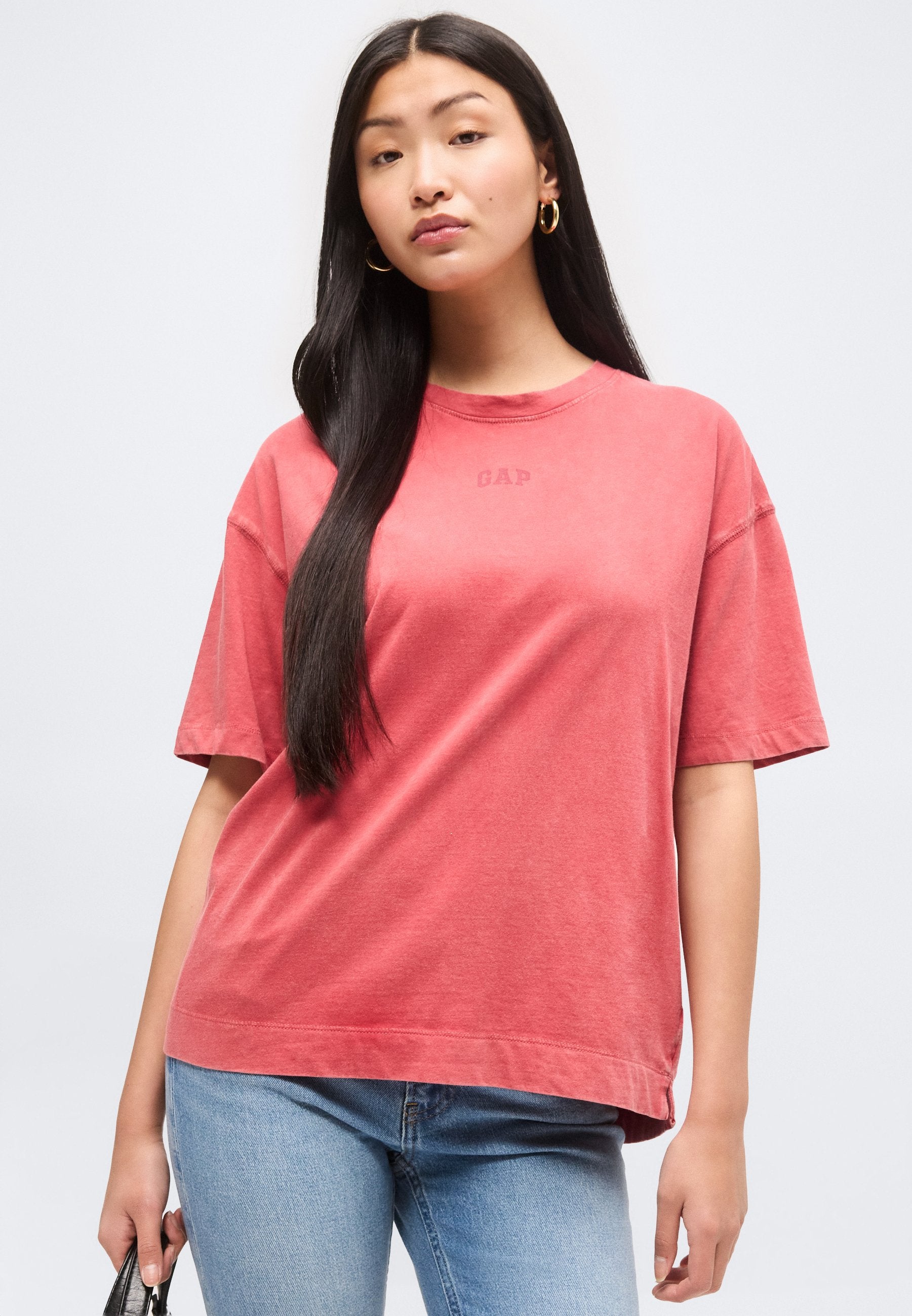 VINTAGE OVERSIZED TEE - Print T-shirt - chakra red