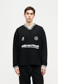 JCOCLUB FOOTBALL CREW NECK - Sweatshirt - black