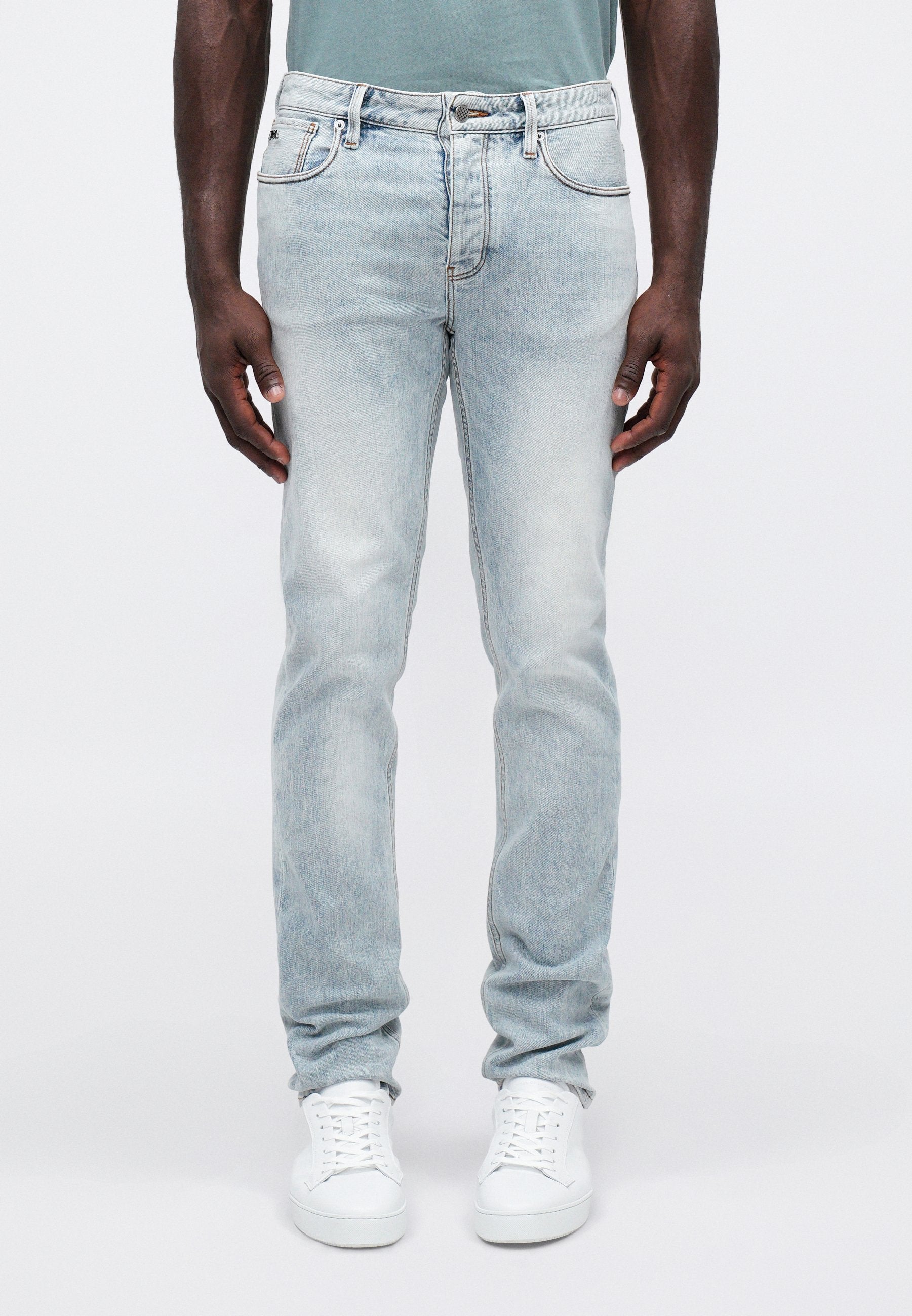 POCKETS PANT - Slim fit jeans - light blue denim