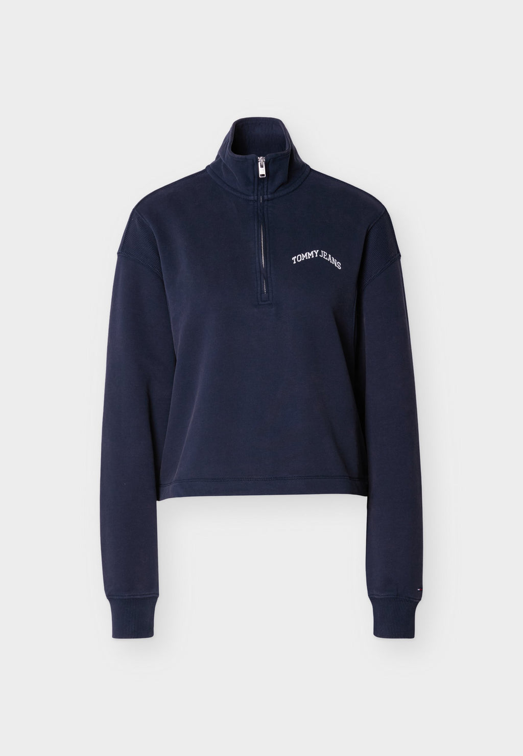 LOGO NAKIŞLI RAHAT YARIM FERMUARLI SWEATSHIRT - Sweatshirt - koyu lacivert