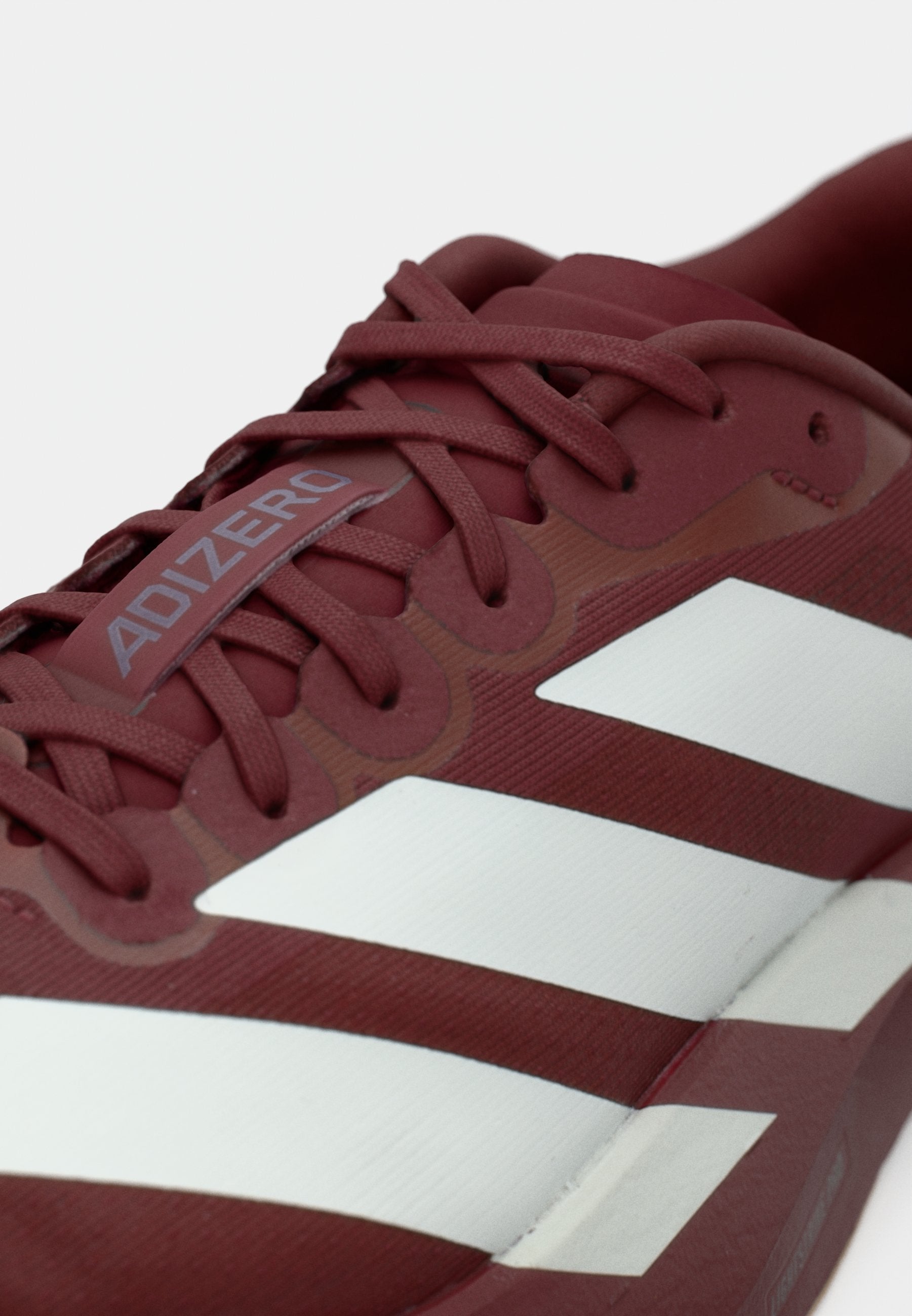 ADIZERO EVO SL M - أحذية رياضية - أحمر ظل/أبيض غير مصقول/فضي معدني