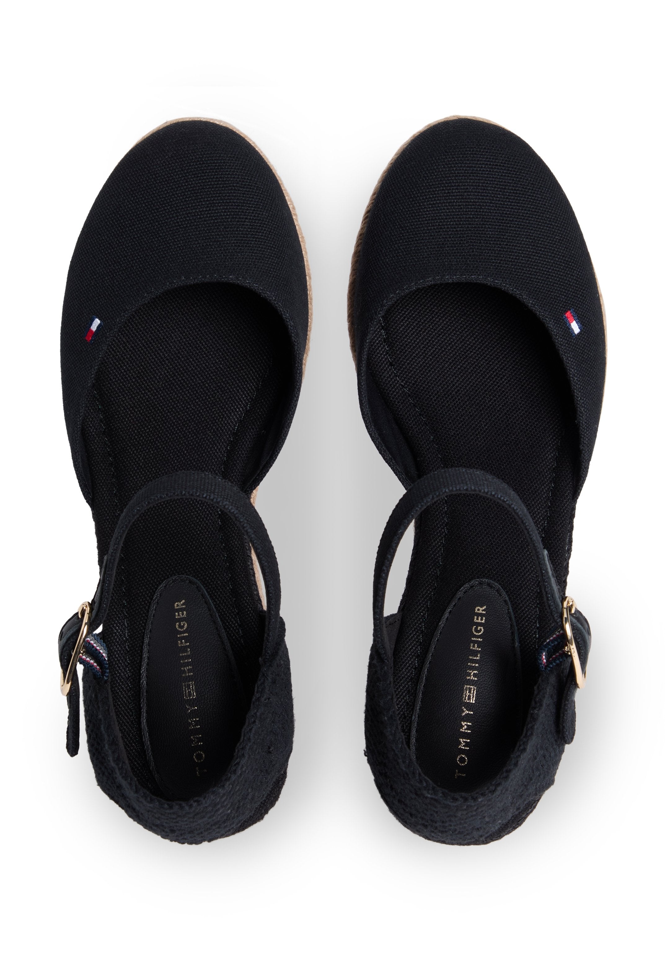 MID WEDGE ESPAD CLOSED TOE - Espadrilles - black