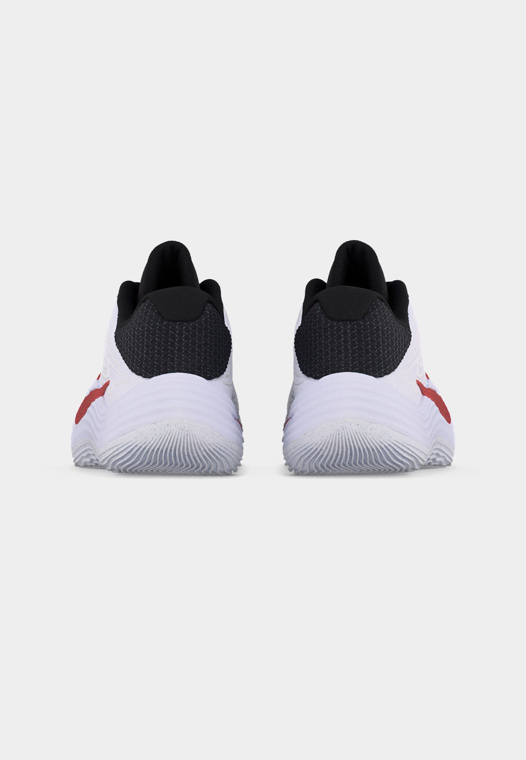PRECISION 8 LOW UNISEX - Basketball shoes - black/picante red/white