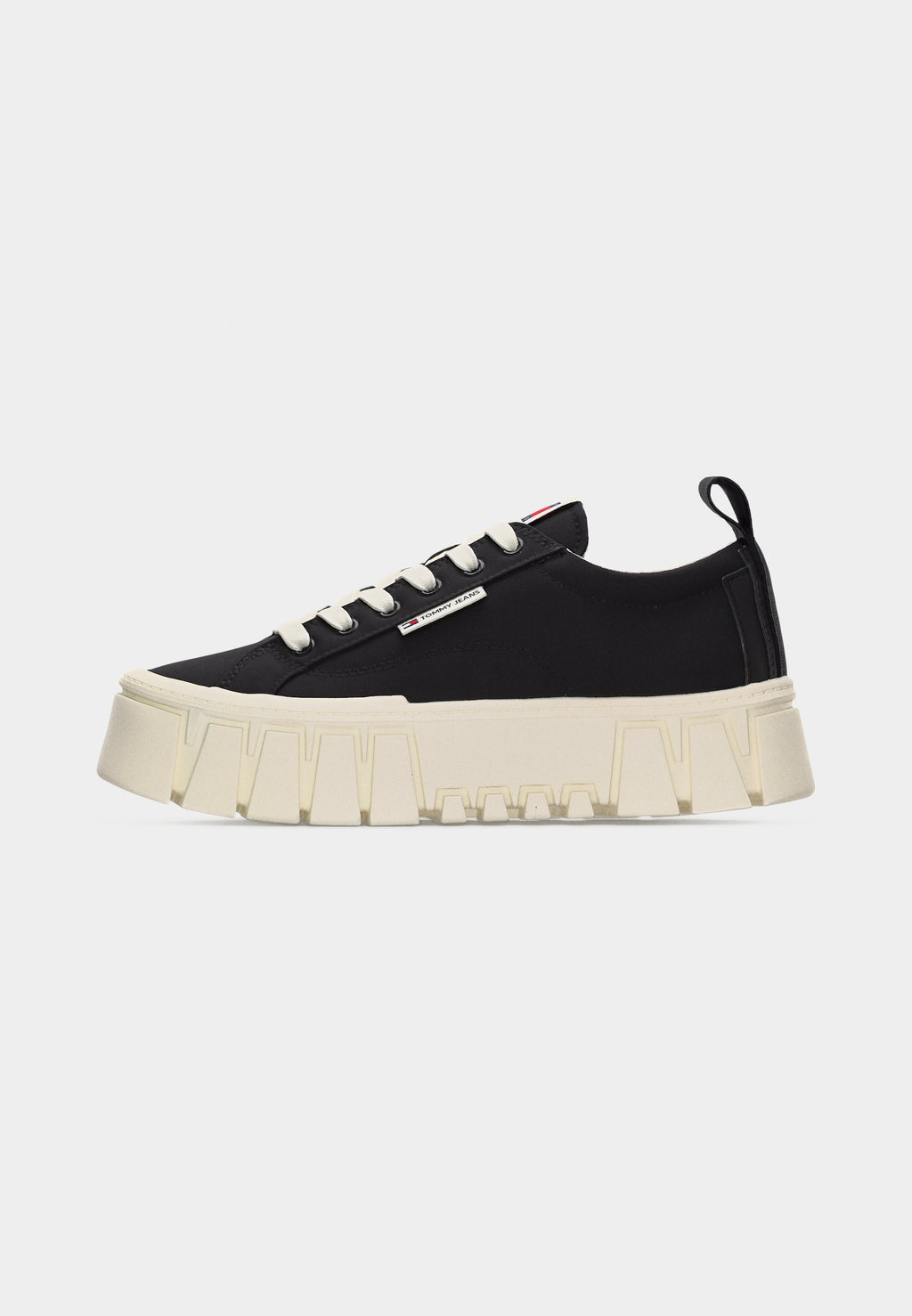 LOGO TAB PLATFORM CLEAT TRAINERS - Trainers - black