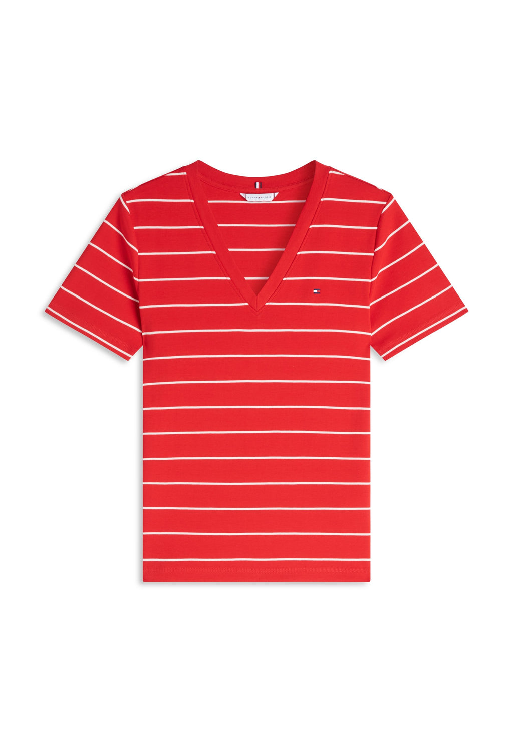 TEE-SHIRT COL EN V AJUSTÉ - T-shirt basique - fireworks/calico