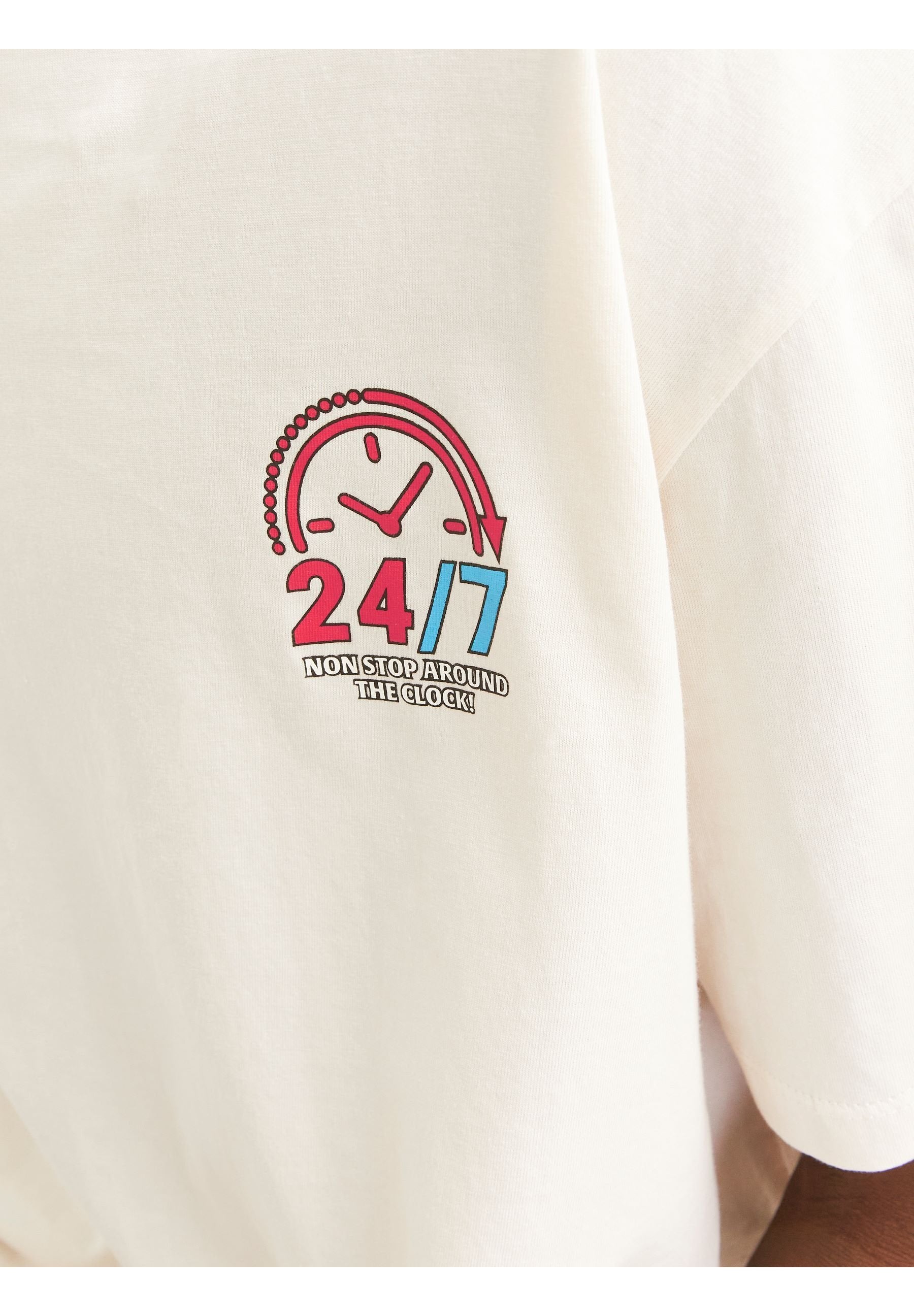JORTOAST TEE CREW NECK - Print T-shirt - buttercream