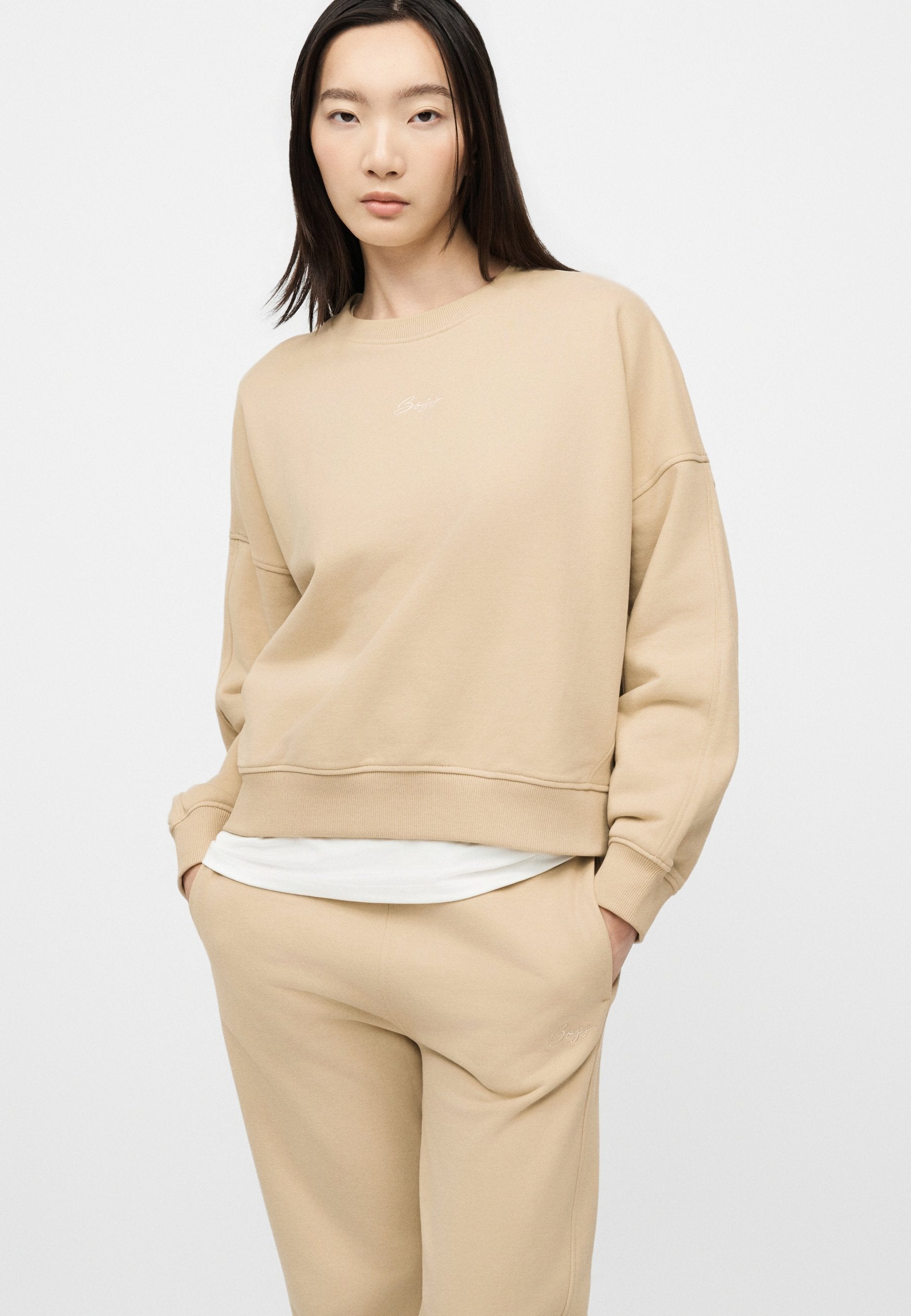 EVER - Sweatshirt - open beige